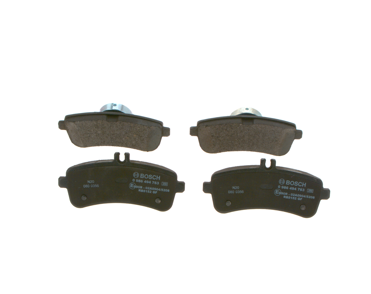 Bremsbeläge A006 420 90 20 BOSCH 0986494763 MERCEDES-BENZ