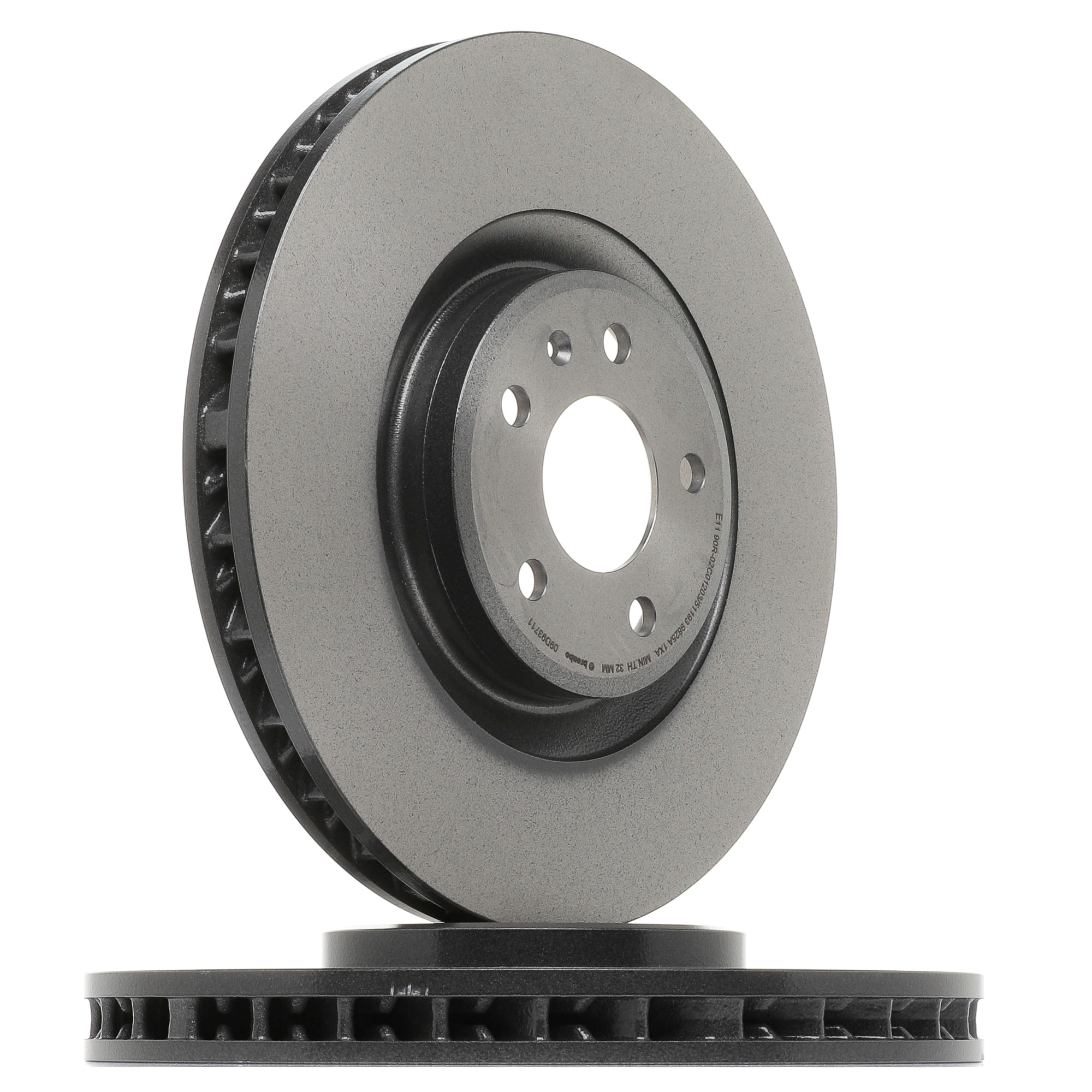 09.D937.11 BREMBO 95B615302F Disque de frein