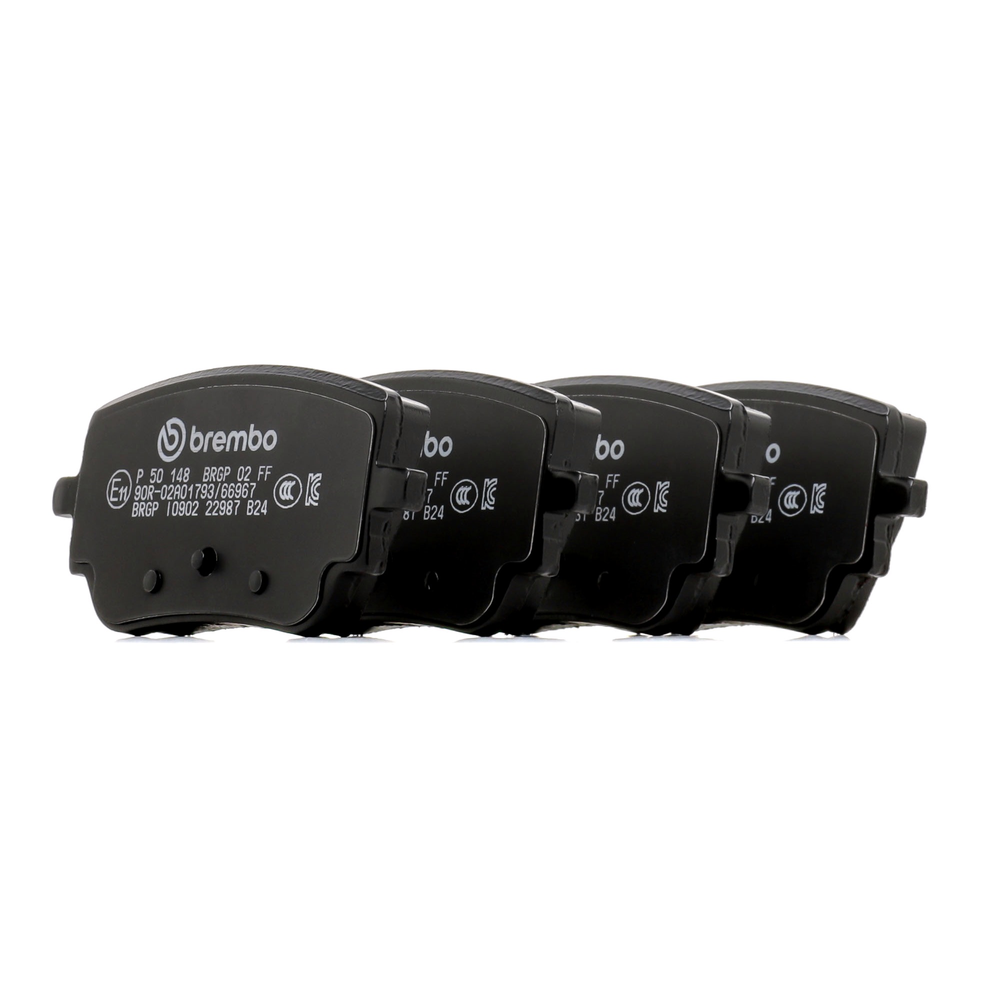 BREMBO P 50 148 Τακάκια φρένων Πλάτος: 113mm, Ύψος: 54mm, Πάχος: 17mm