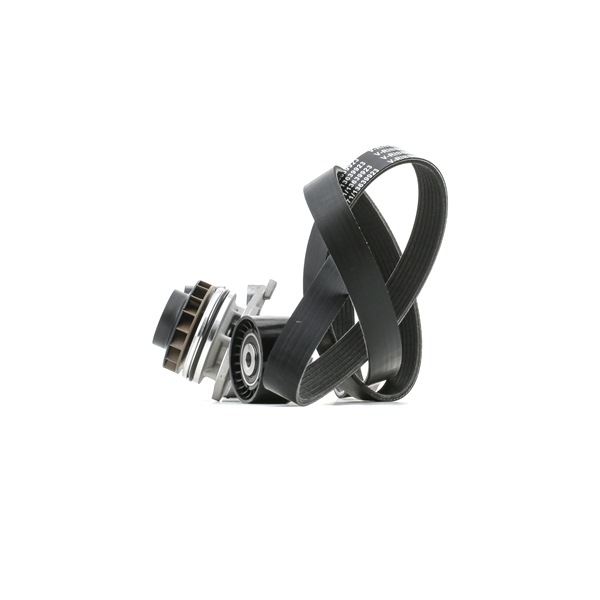 RIDEX 4172P0018 Pompa apa + Set curea transmisie cu caneluri