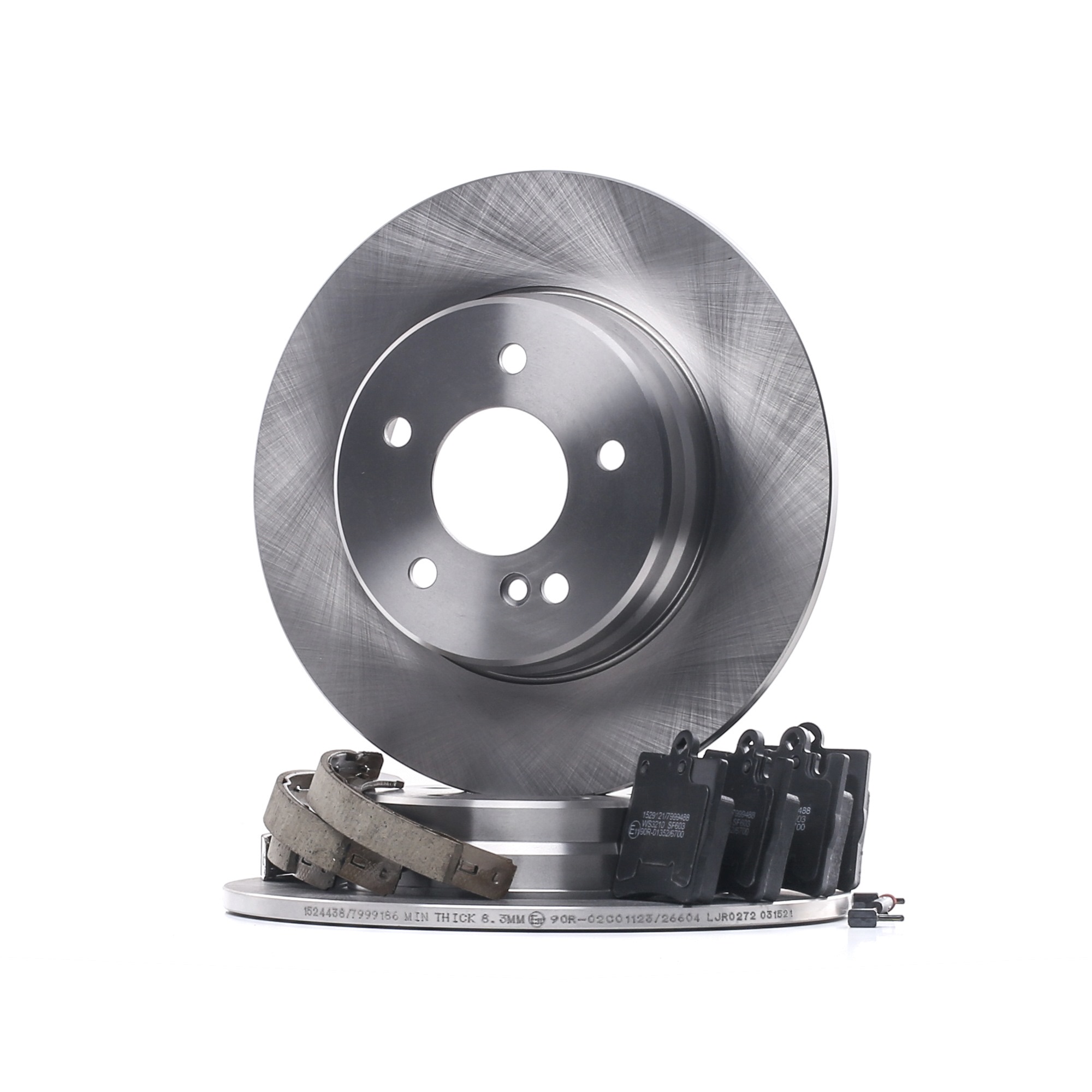 RIDEX 3405B0390 Bremsscheiben und -beläge MERCEDES-BENZ C-Klasse C 240 2.6 4-matic 170 PS Benzin