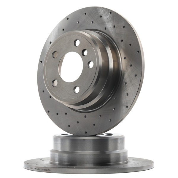RIDEX Brake disc kit Perforated, Solid