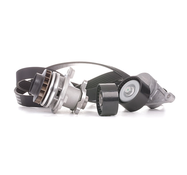 Pompa acqua + Kit cinghia Poly V 11750 00Q2E RIDEX 4172P0038 NISSAN