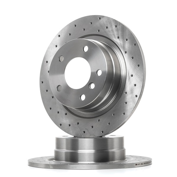 RIDEX Brake disc kit Perforated, Solid