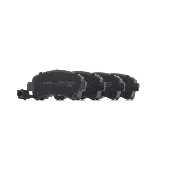 Bremsbeläge 1612434080(-) FAST FT29551 MERCEDES-BENZ, OPEL, FIAT, PEUGEOT, CITROЁN