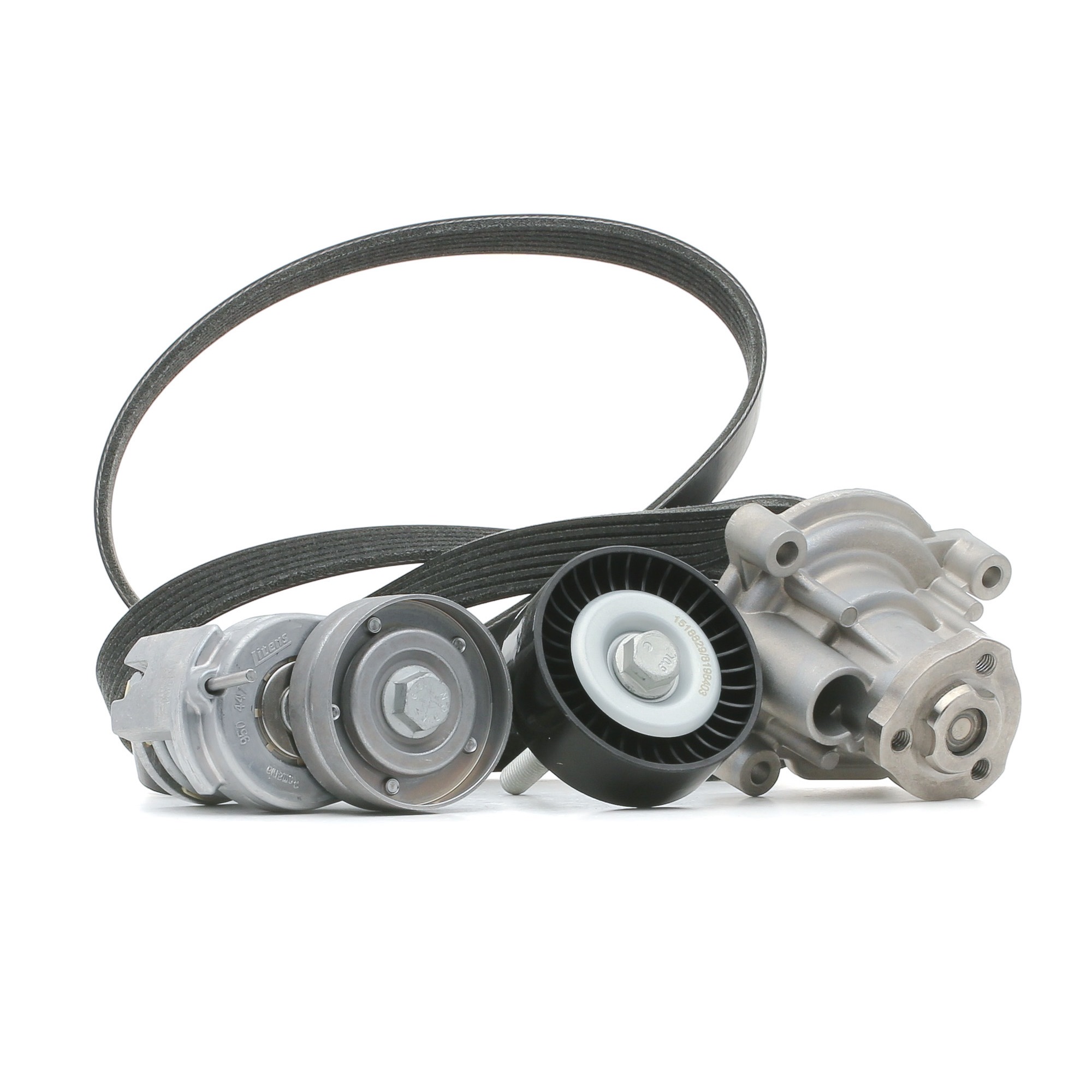 Wasserpumpe + Keilrippenriemensatz 4172P0055 RIDEX 71753875 VW, BMW, AUDI, RENAULT, SKODA