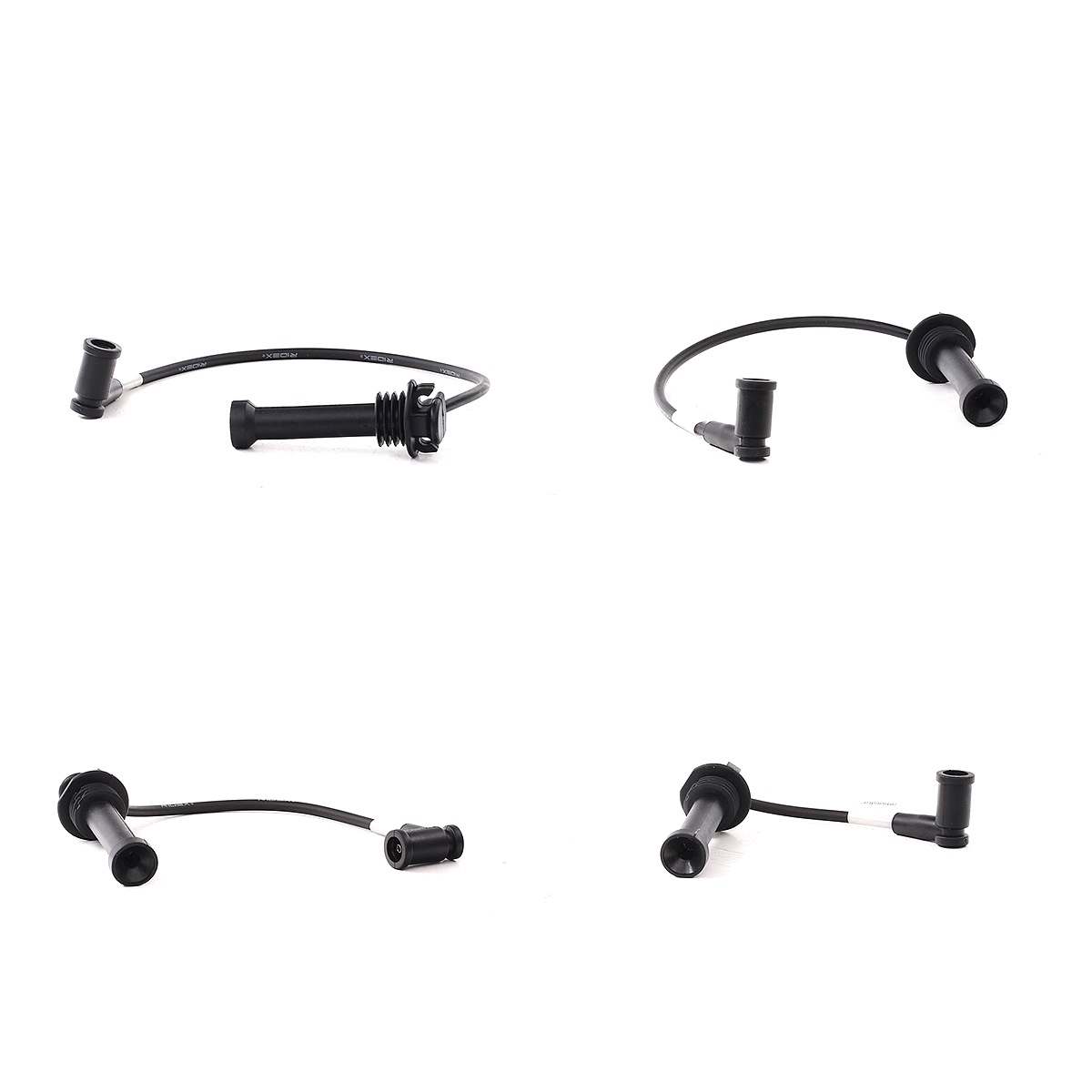 RIDEX 685I0393 Sytytysjohtosarja Silikoni, Pituus: 160mm, Pituus: 280mm, Pituus 3: 360mm, Pituus 4: 480mm