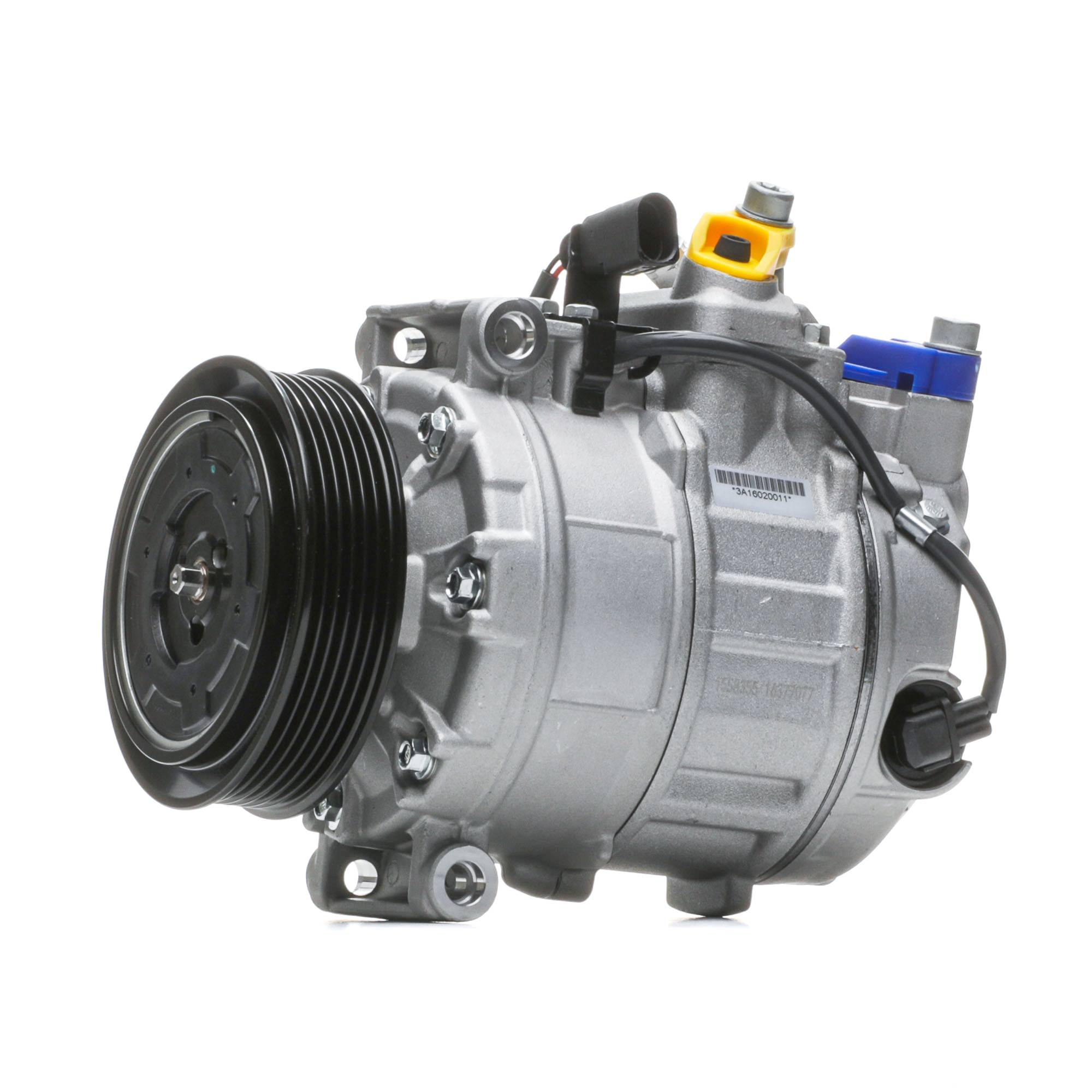 RIDEX 447K0596 Компресор за климатик ремъчна шайба-Ø: 115mm, брой на каналите: 6