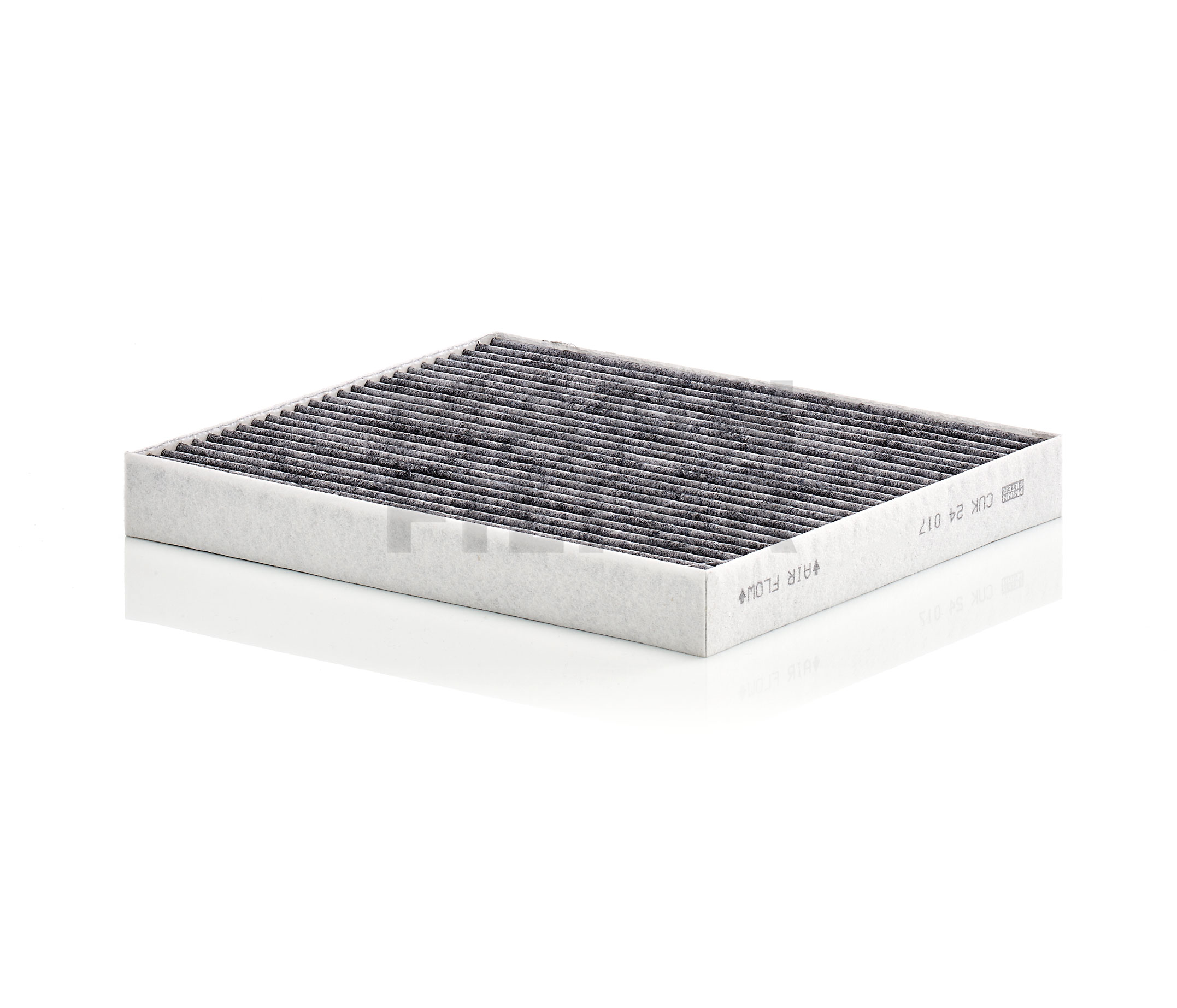 MANN-FILTER CUK 24 017 Filtr, wentylacja przestrzeni pasażerskiej Długość: 210[mm], Szerokość: 240[mm], Wys.: 28[mm]