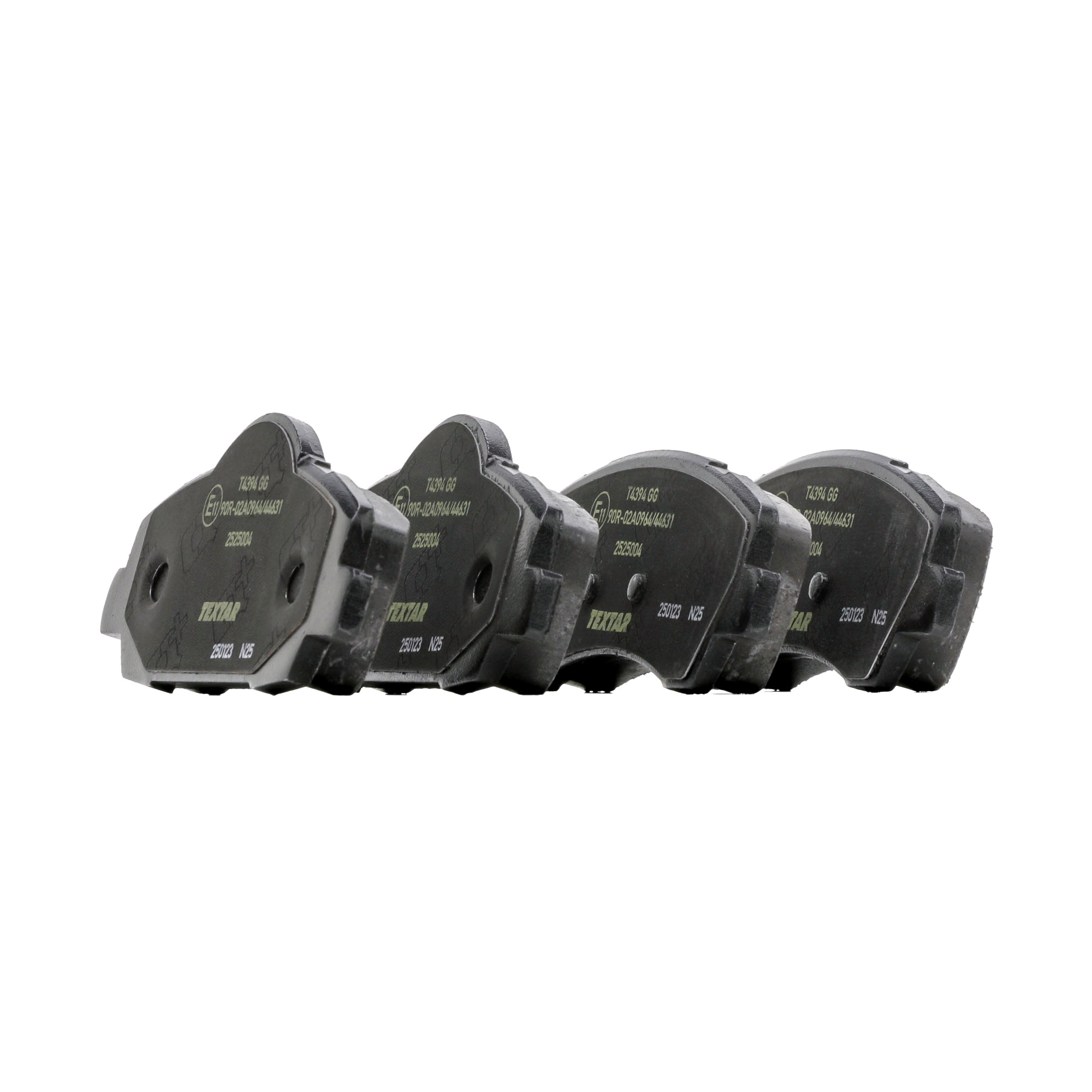 TEXTAR 2525004 Комплект спирачно феродо, дискови спирачки ширина: 133mm, височина 1: 59,9mm, височина 2: 52,6mm, дебелина: 18,7mm