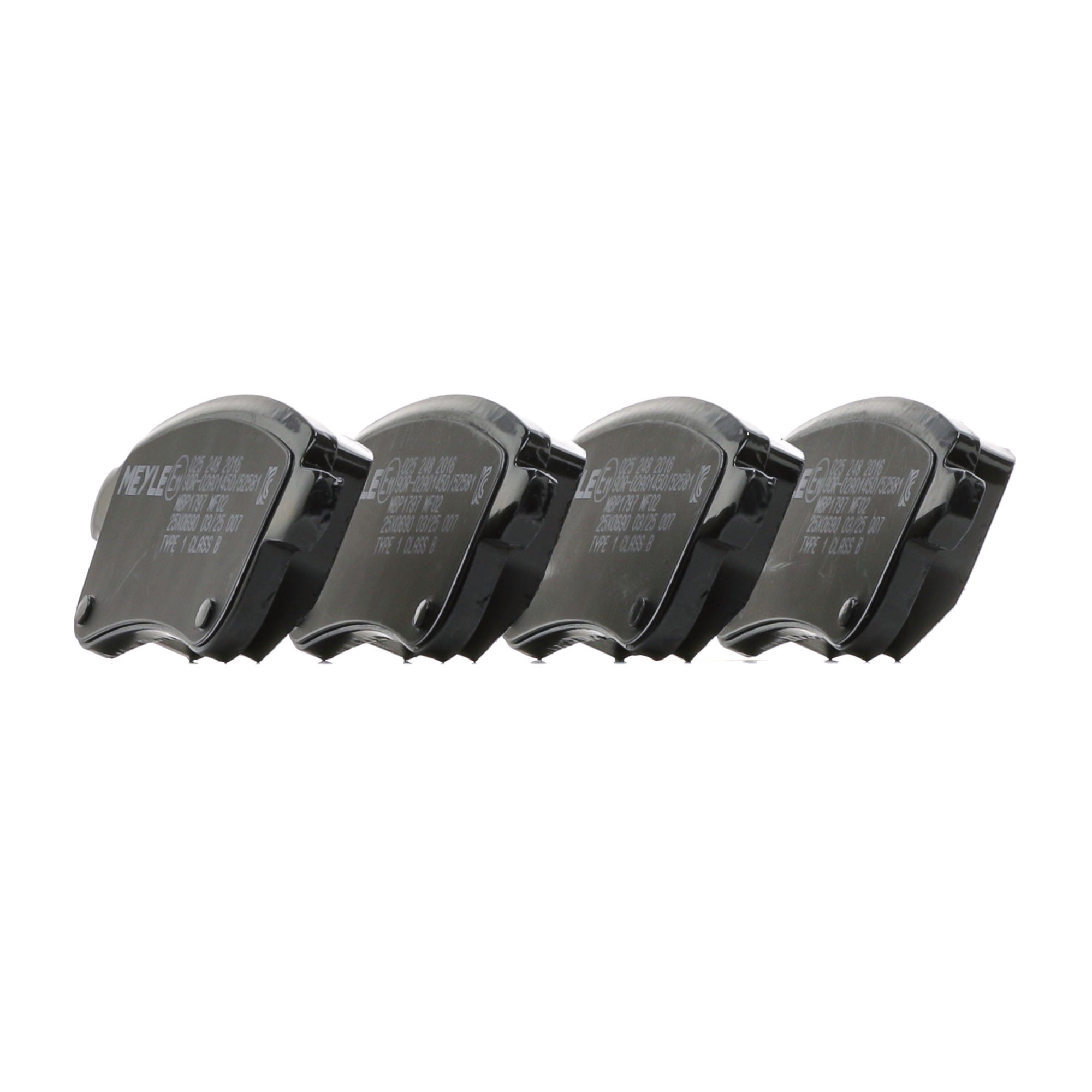 MEYLE 025 248 2016 Remblokken Breedte 2 [mm]: 106,5mm, Hoogte: 45,6mm, Dikte: 15,9mm