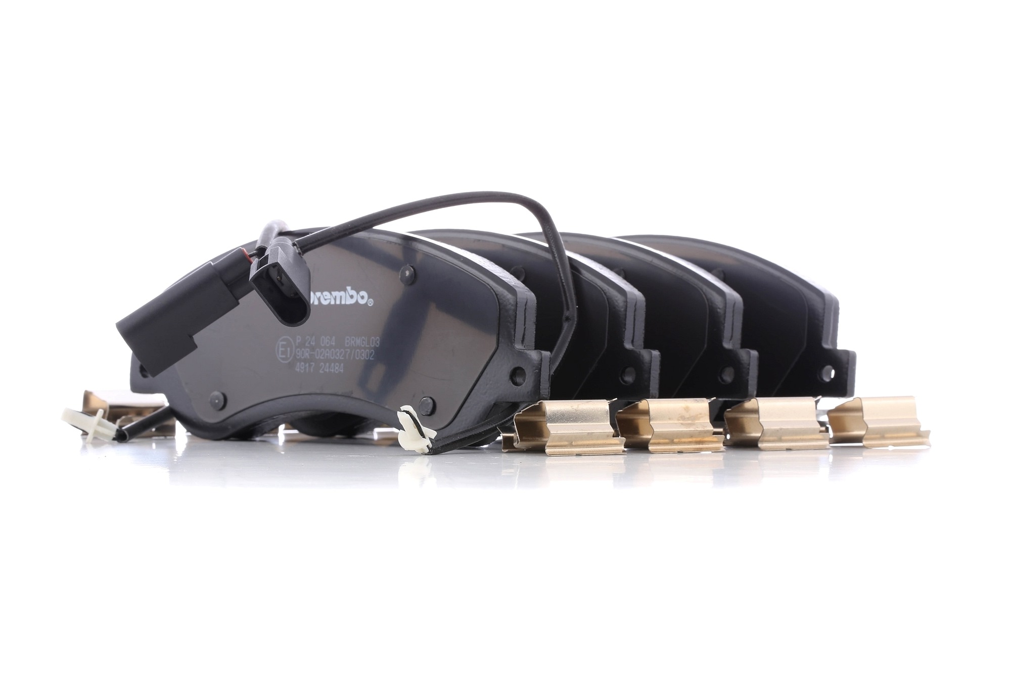Brake pad set, disc brake BREMBO D1555 8767 rating