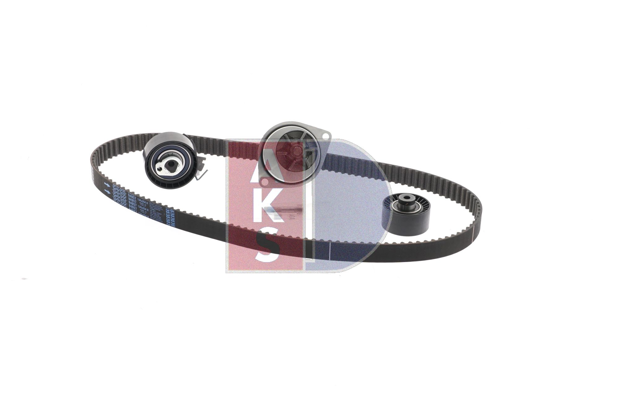 Wasserpumpe + Zahnriemensatz 570295N AKS DASIS 1201A2 VW, PEUGEOT, CITROЁN, ALFA ROMEO
