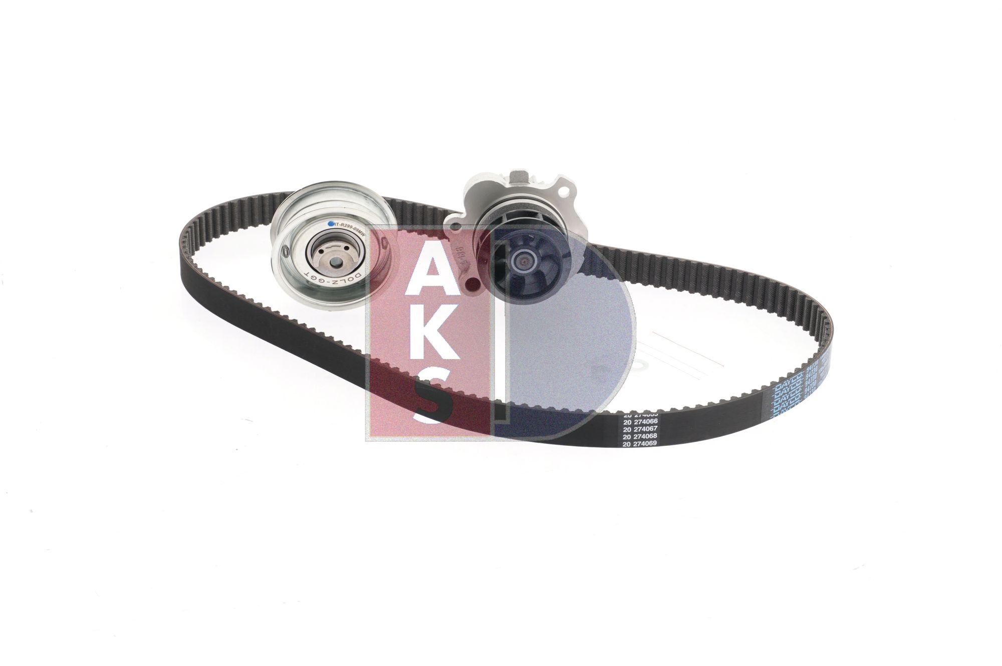 Bomba de agua + kit de correa de distribución 06A 121 011TV AKS DASIS 570306N VOLKSWAGEN, SEAT, AUDI, OPEL, SKODA