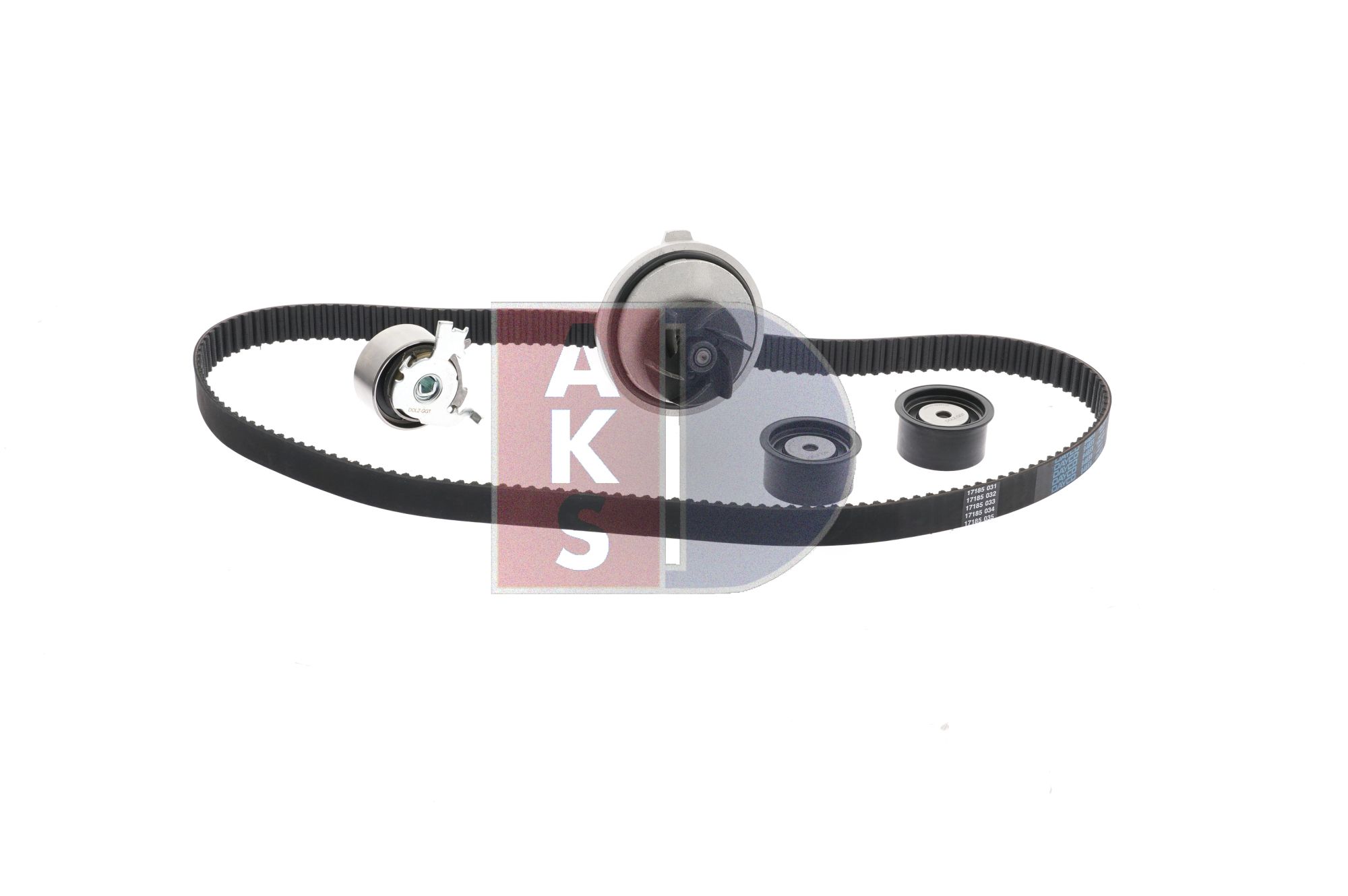 Комплект ангренажен ремък с водна помпа 91 20 117 AKS DASIS 570310N AUDI, OPEL, CHEVROLET, VAUXHALL