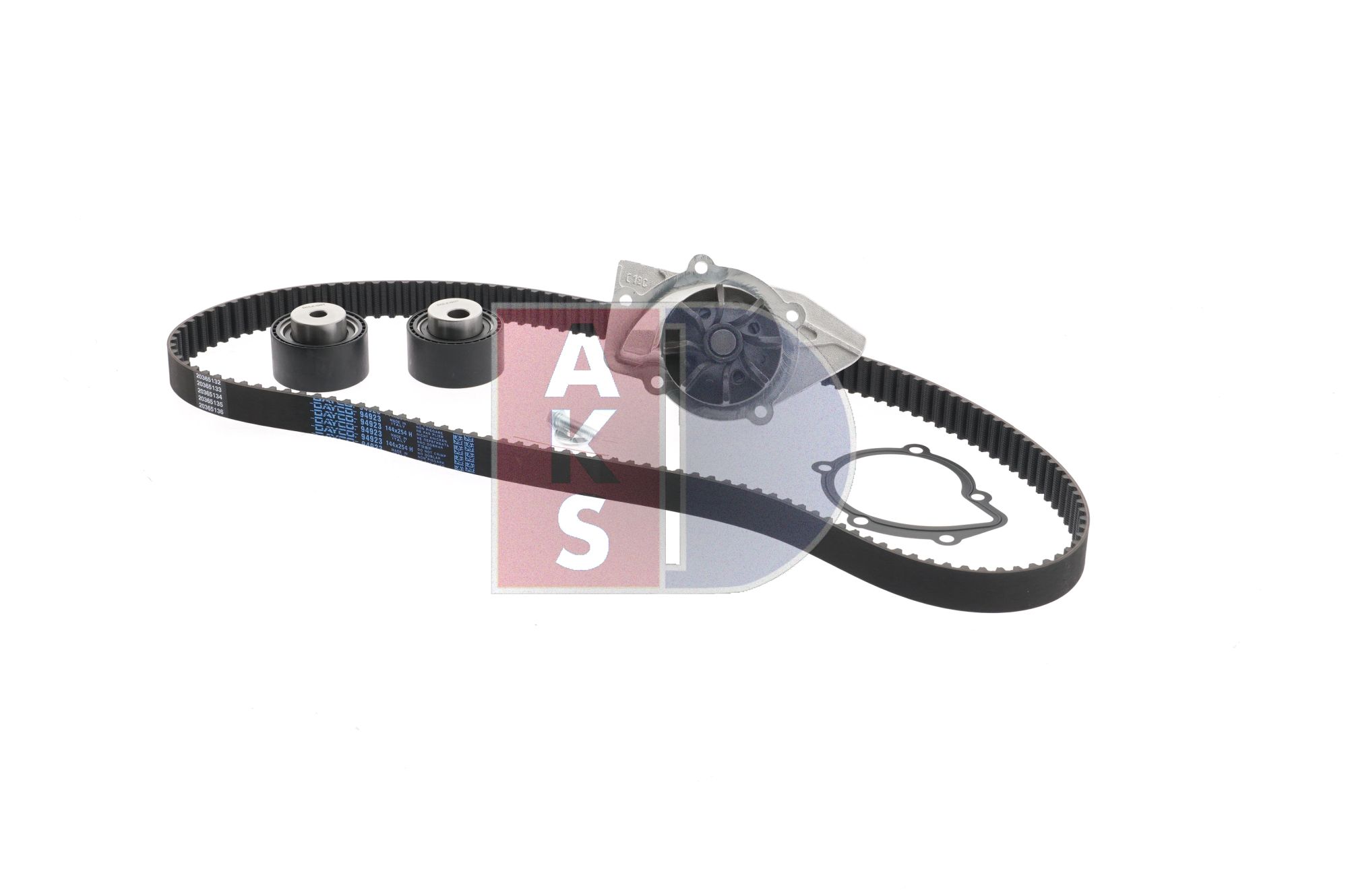 Vesipumppu + jakohihnasarja 570314N AKS DASIS 1609402380 VW, OPEL, PEUGEOT, CITROЁN, FIAT