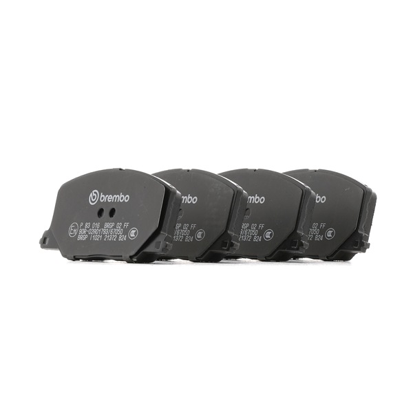 BREMBO Prime P 83 016 Sada brzdových destiček, kotoučová brzda