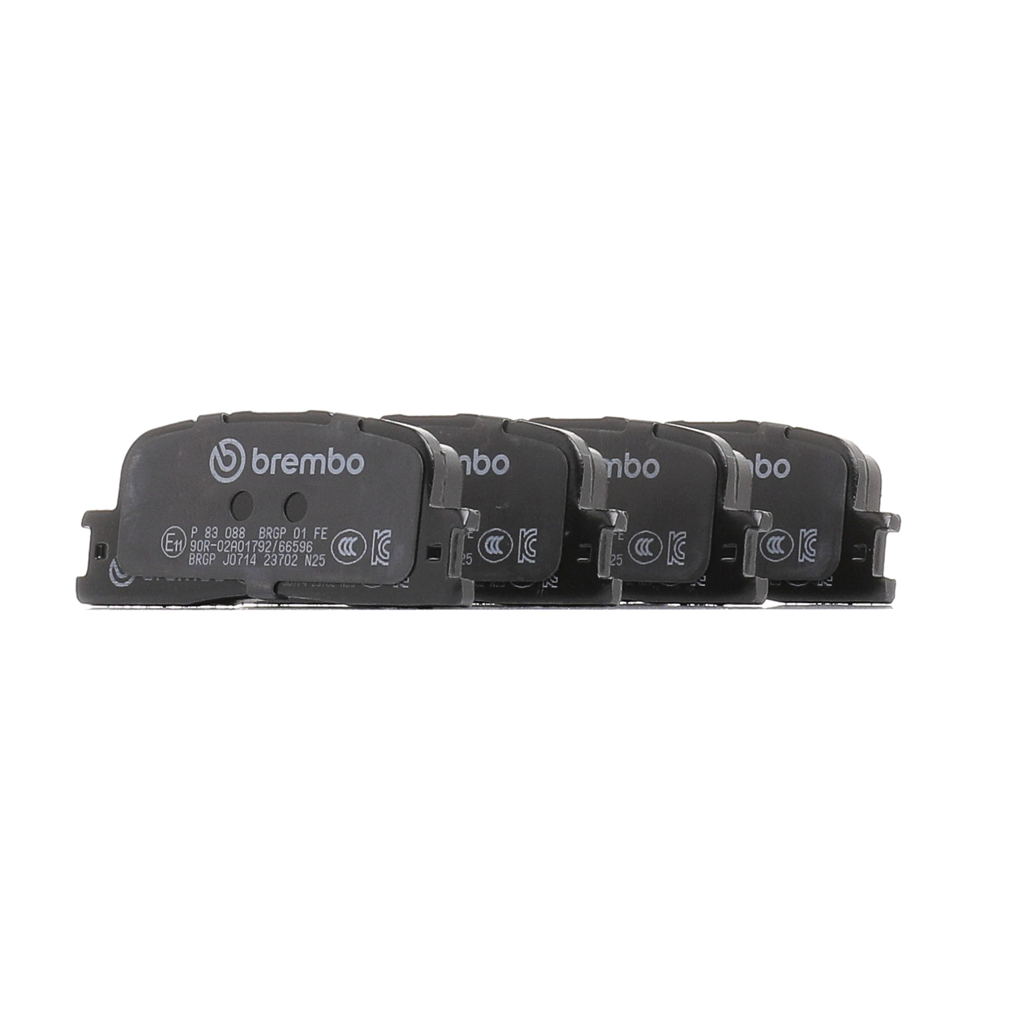 Plaquettes de frein 04466 33 130 BREMBO P83088 CITROЁN, TOYOTA, NISSAN, HONDA, DAIHATSU