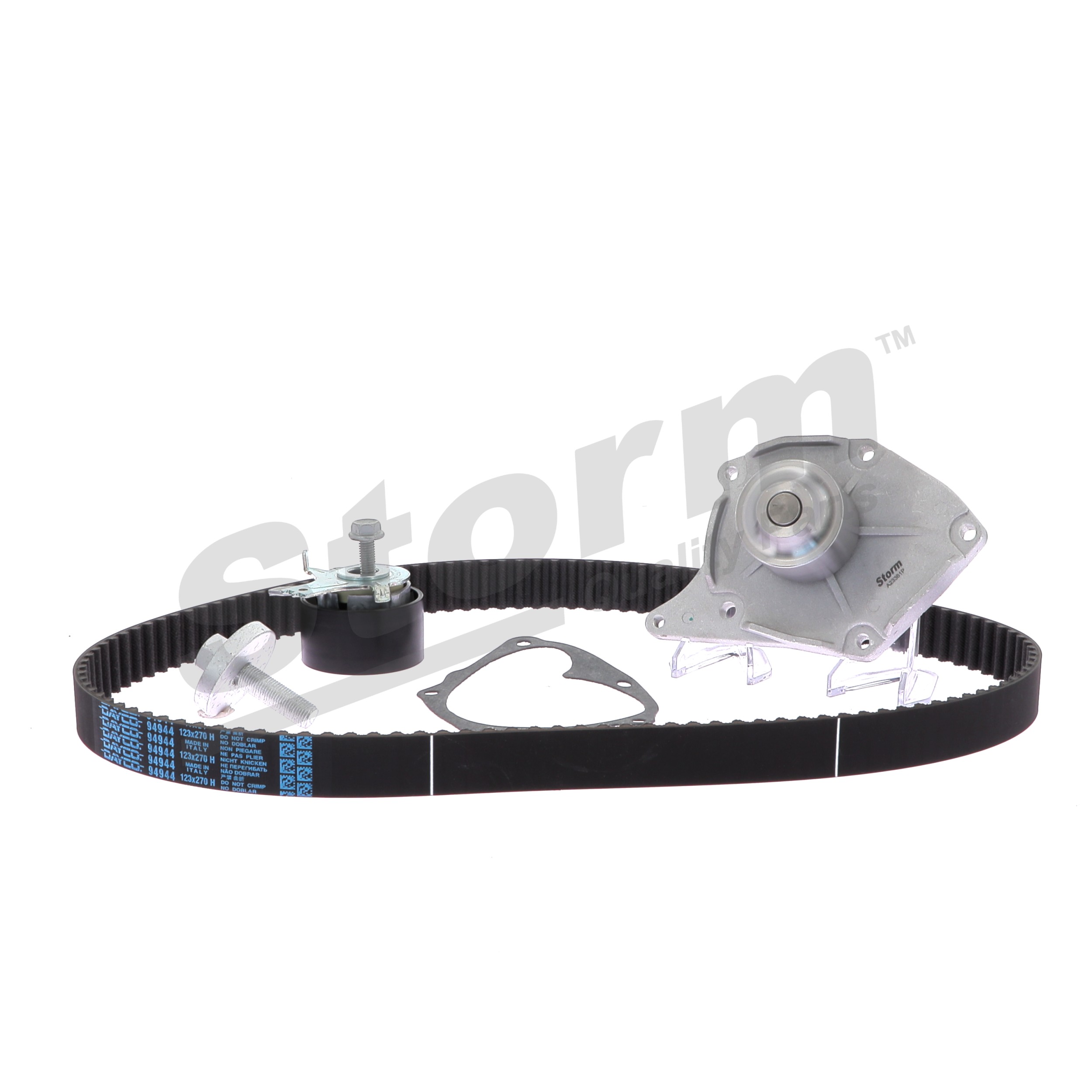 Water pump and timing belt kit 82 00 044 050 STORM QUALITY PARTS 5550579KP RENAULT, NISSAN, DACIA, SANTANA