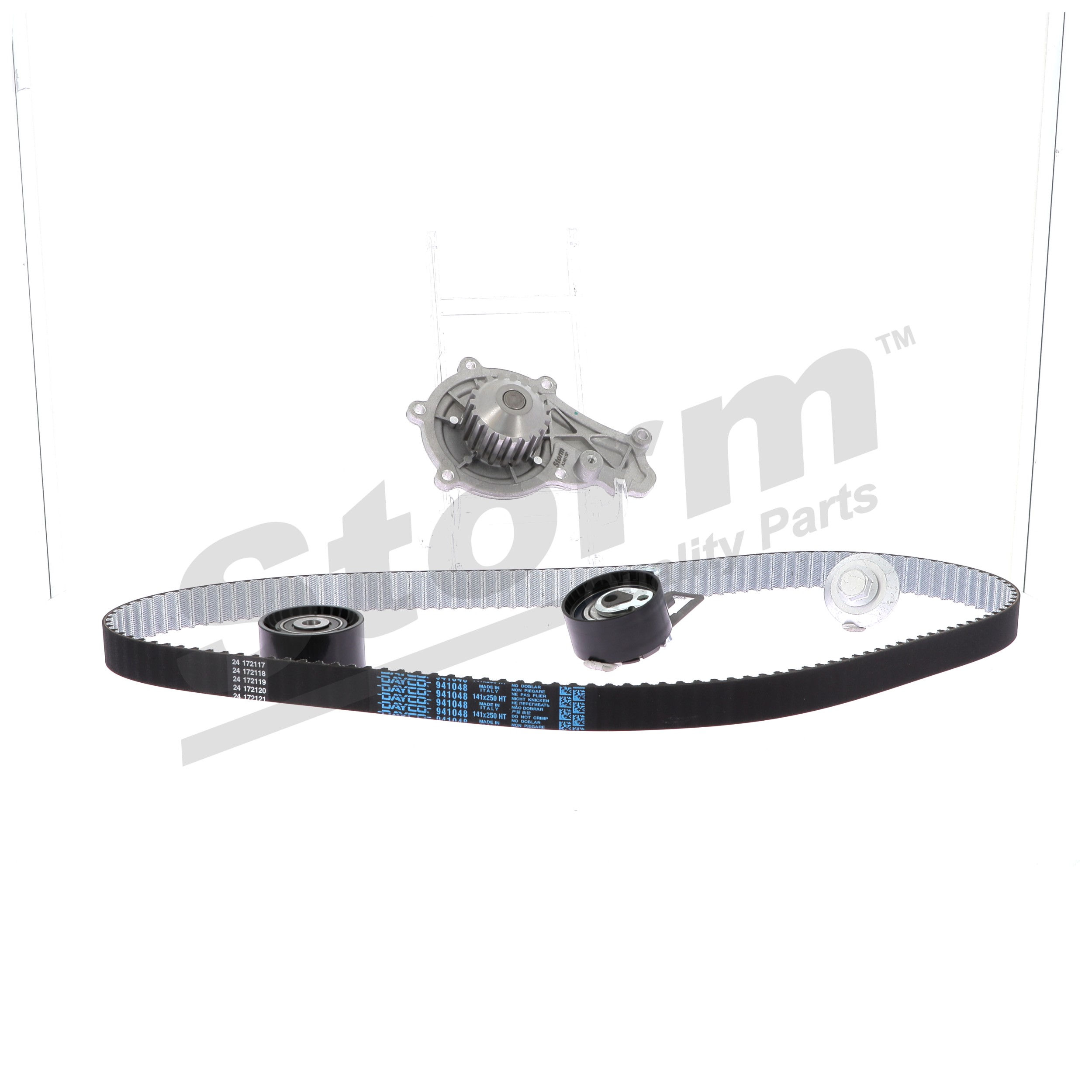 Water pump and timing belt kit AV6Q 8B596 AB STORM QUALITY PARTS 904545KP FORD