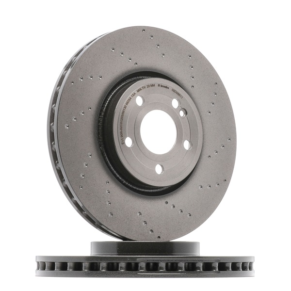 Brake disc A247421201207 BREMBO 09.D986.11 MERCEDES-BENZ