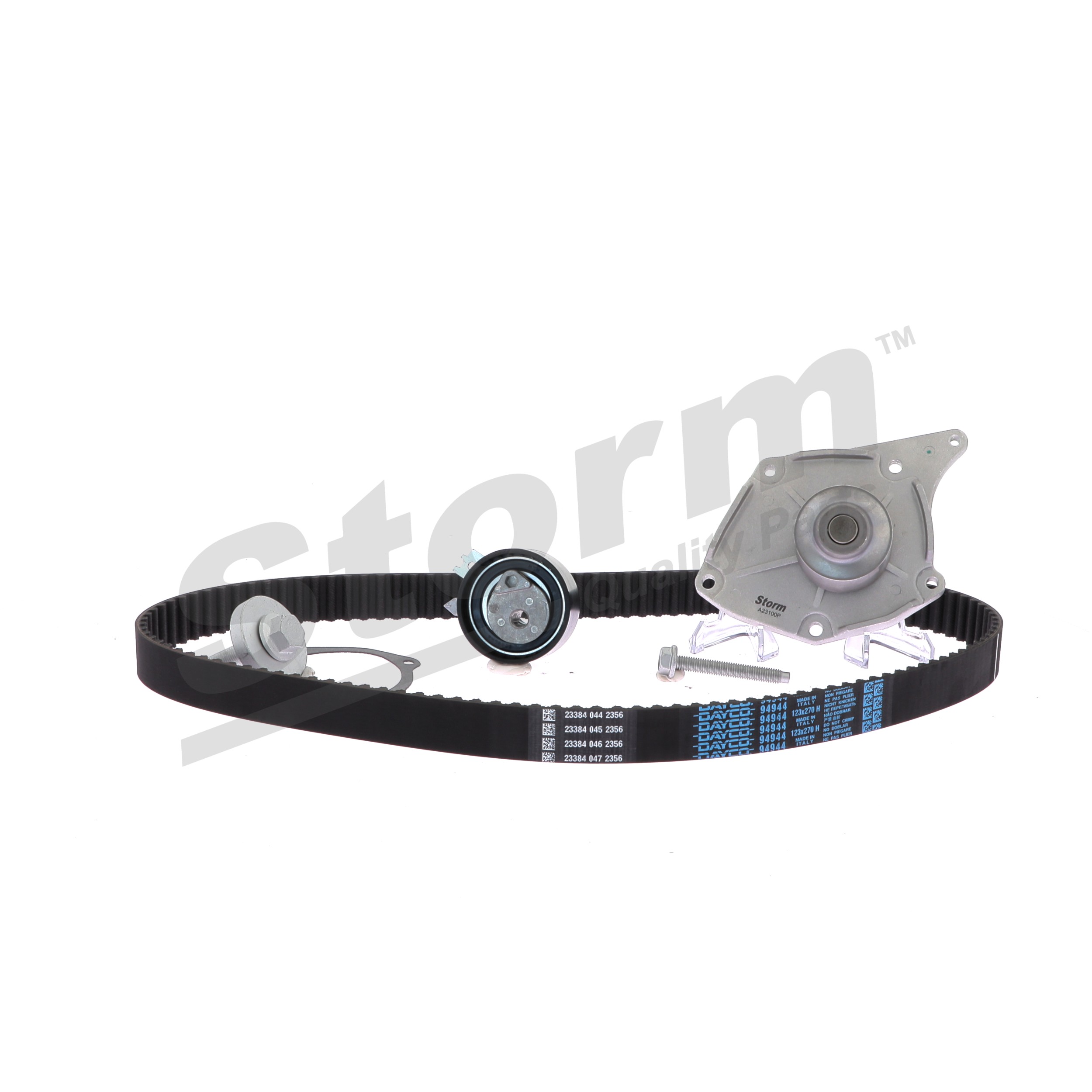 Water pump and timing belt kit 8200 044 050 STORM QUALITY PARTS 5550578KP RENAULT, NISSAN, DACIA, SANTANA
