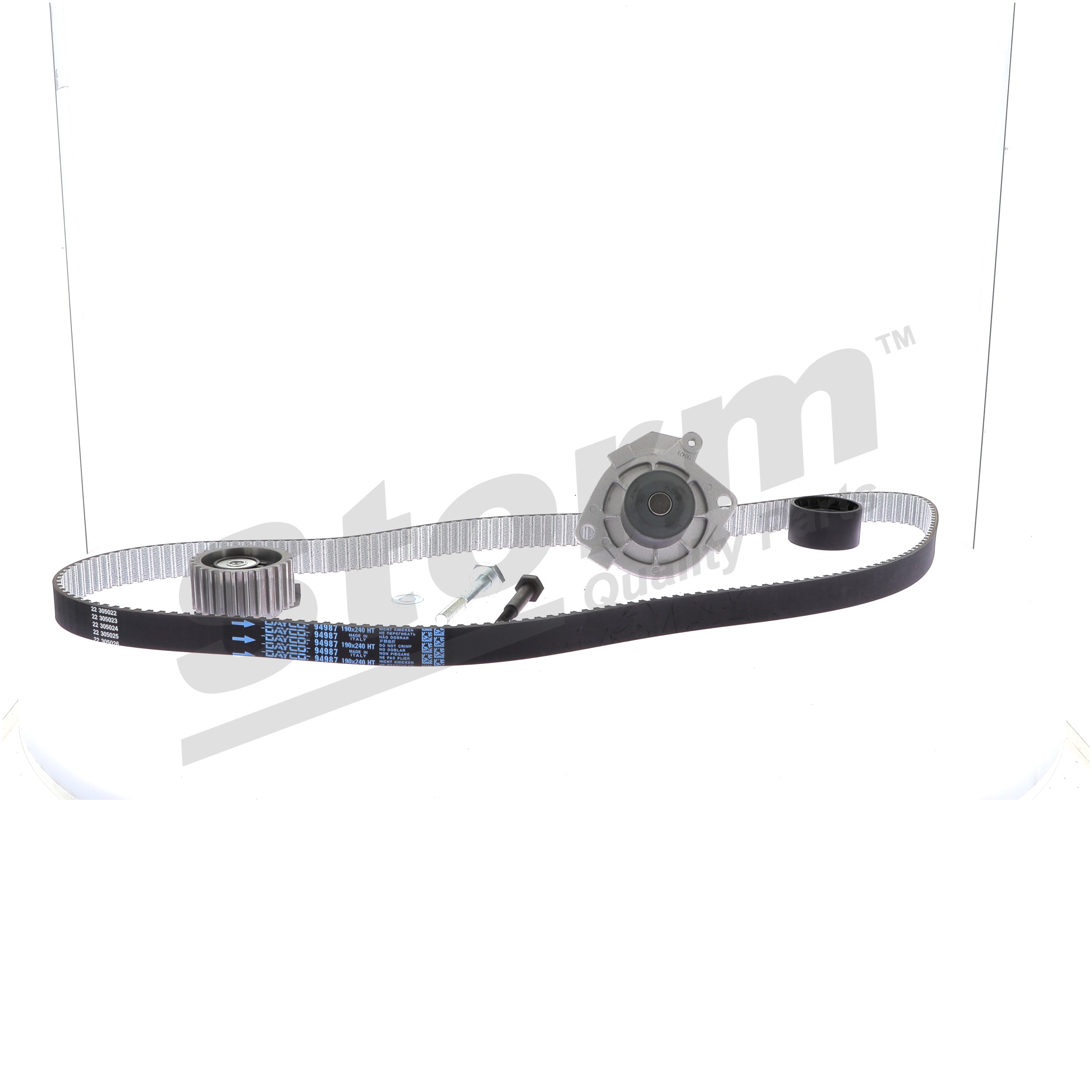 Wasserpumpe + Zahnriemensatz 55211749 STORM QUALITY PARTS 904549KP FIAT, ALFA ROMEO, LANCIA