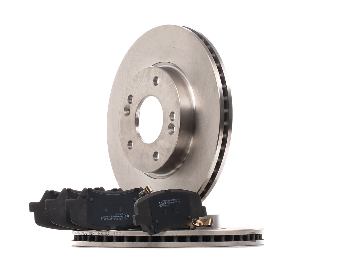 Disques et plaquettes de freins 51712-4V-000 RIDEX 3405B1421 HYUNDAI, KIA