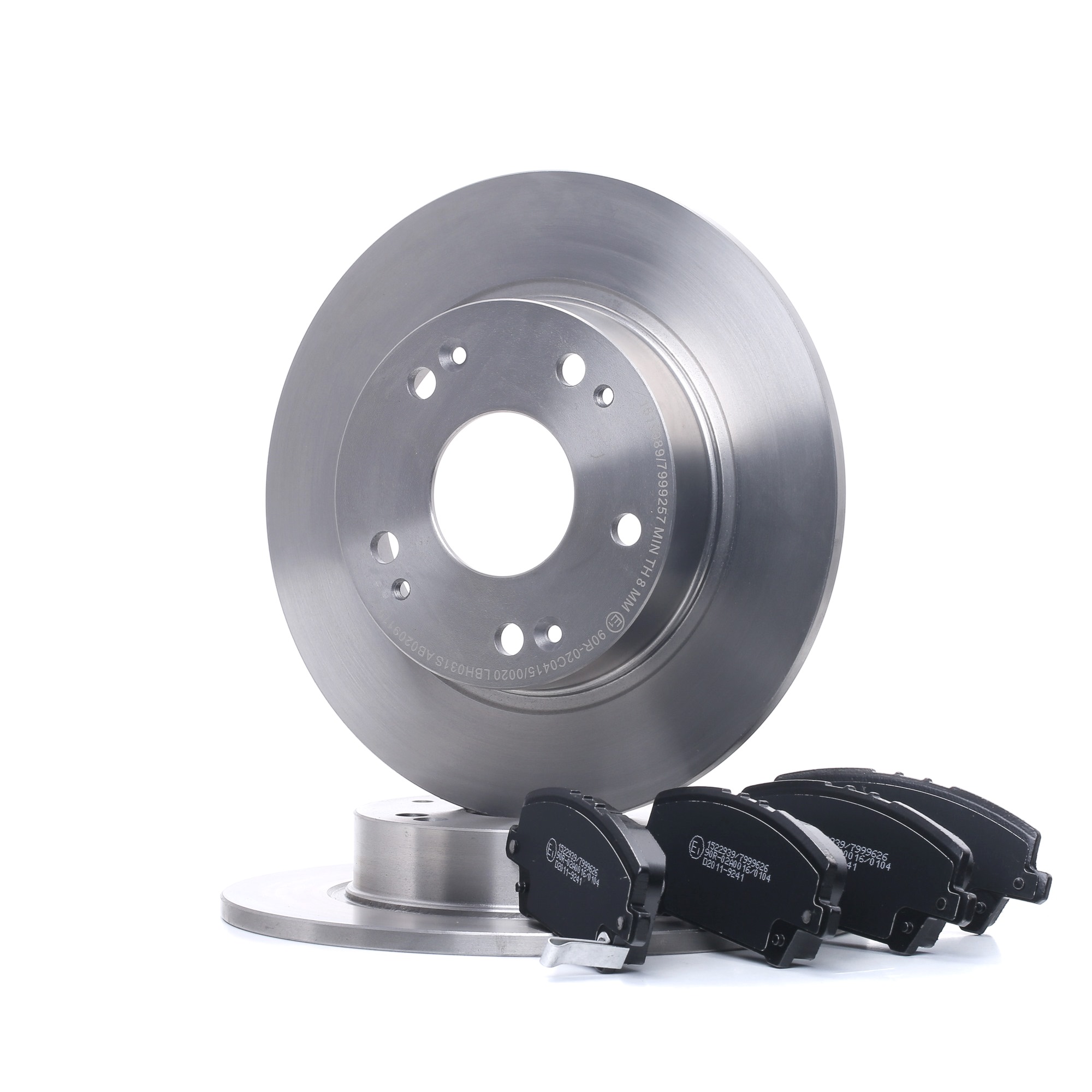 RIDEX 3405B1505 originele remschijven en blokken, set HONDA Civic VIII Sedan (FD, FA)