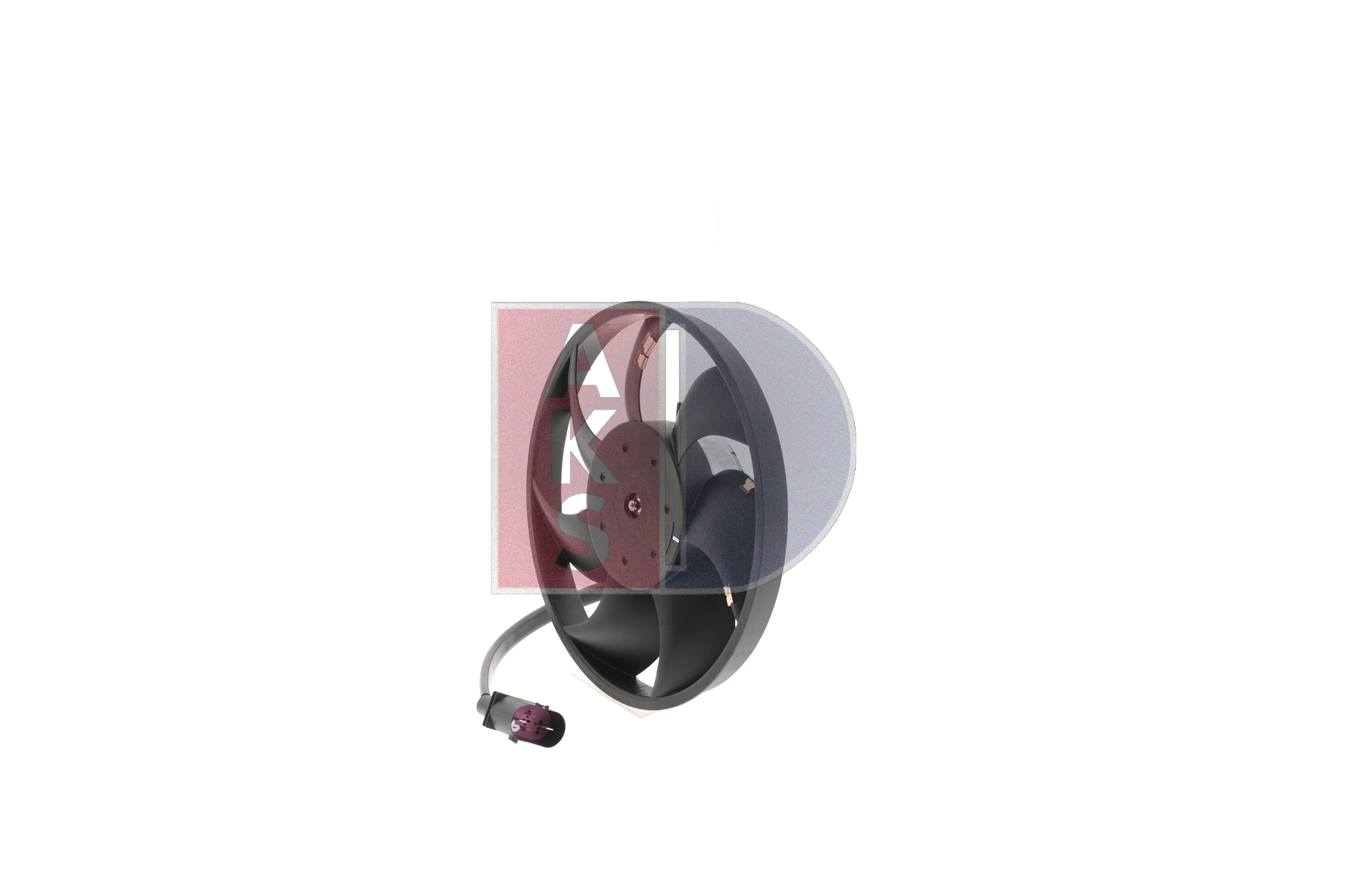 Kühlerlüfter 048068N AKS DASIS 7L0959455F VW, AUDI, FORD, SKODA, SEAT
