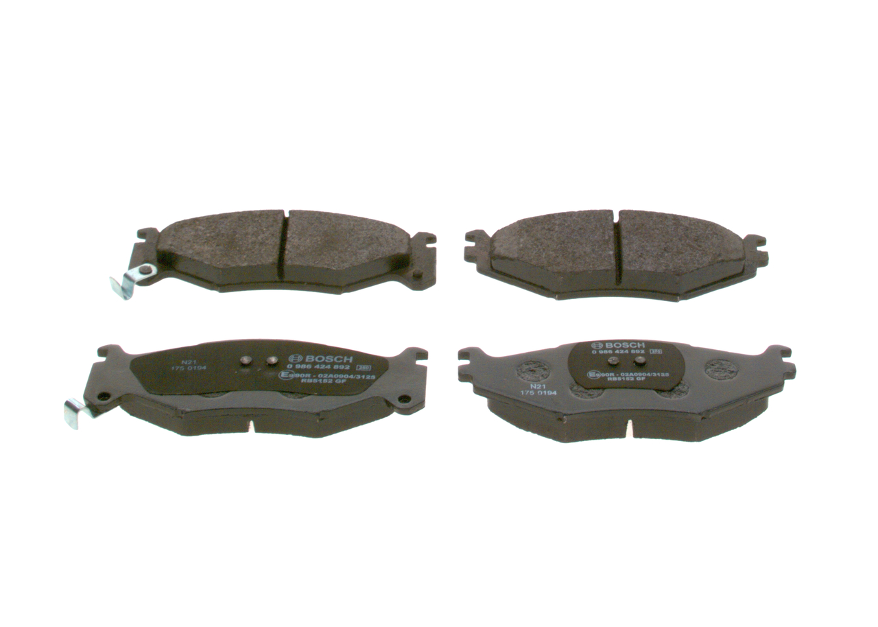 BP2521 BOSCH 0 986 424 892 Bremsbeläge