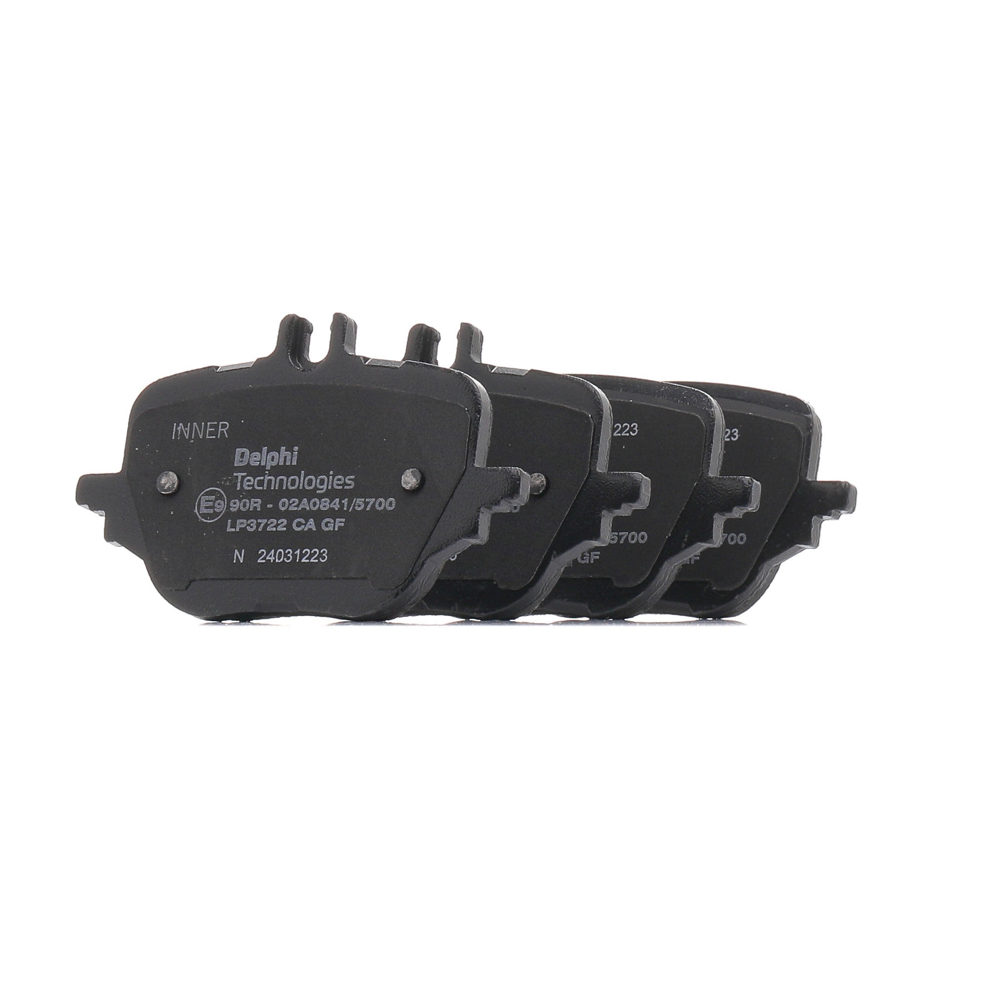 Brake pad set, disc brake DELPHI LP3722 rating