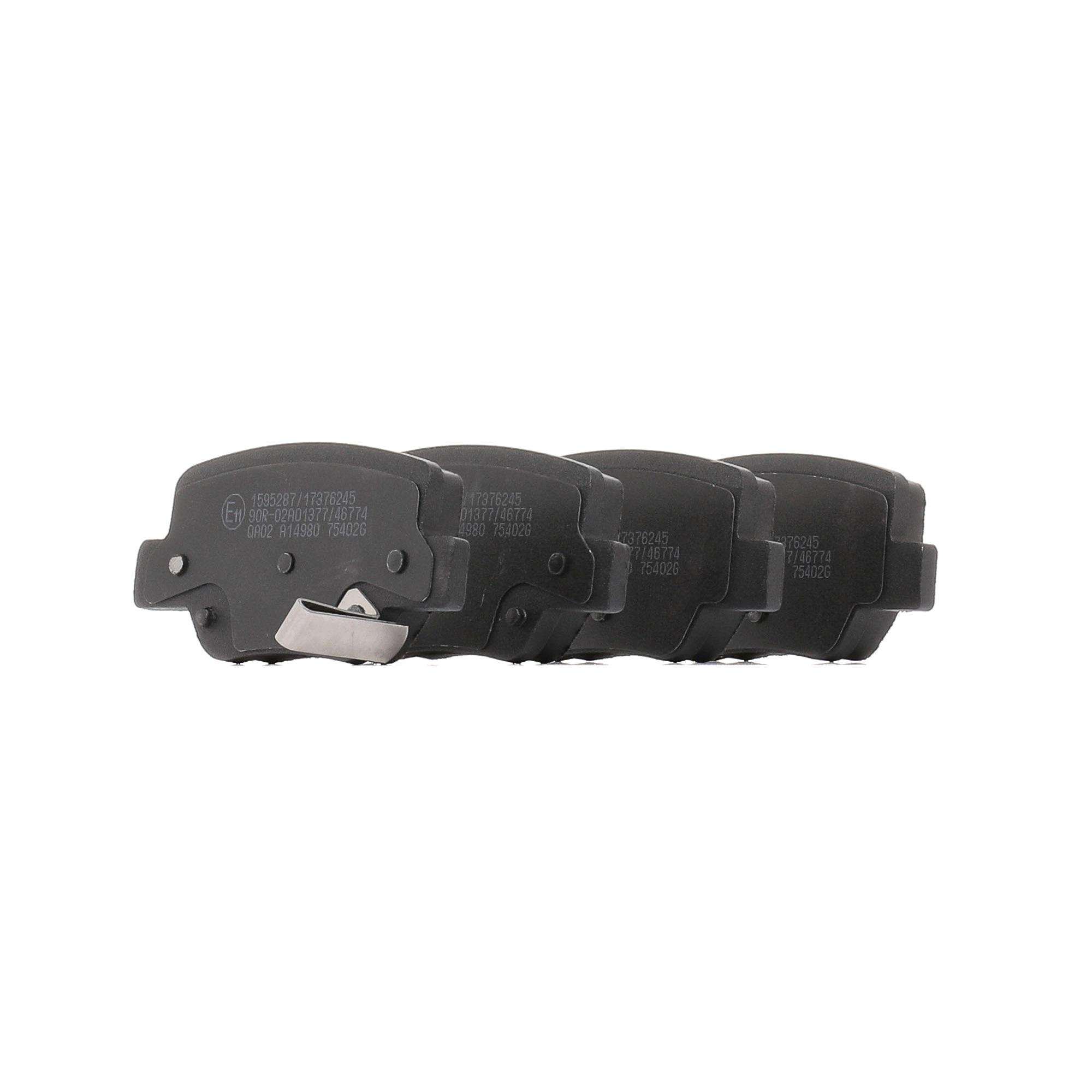 Комплект спирачно феродо, дискови спирачки 04466 0F 010 RIDEX 402B1672 TOYOTA, KIA, LEXUS, SATURN