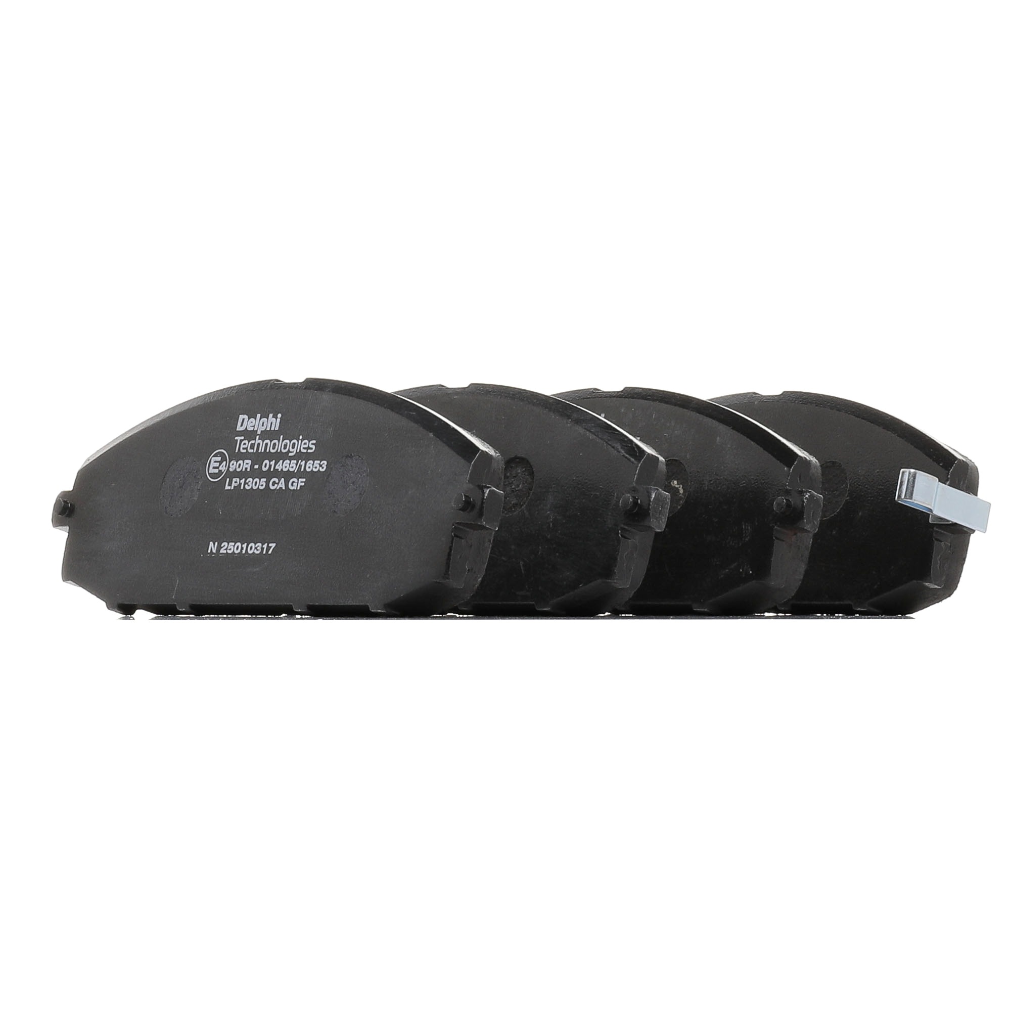 DELPHI LP1305 Τακάκια φρένων Πλάτος 1: 166,4mm, Πλάτος 2: 166,4mm, Ύψος 2: 61,4mm, Πάχος 1: 16mm, Πάχος 2: 16mm