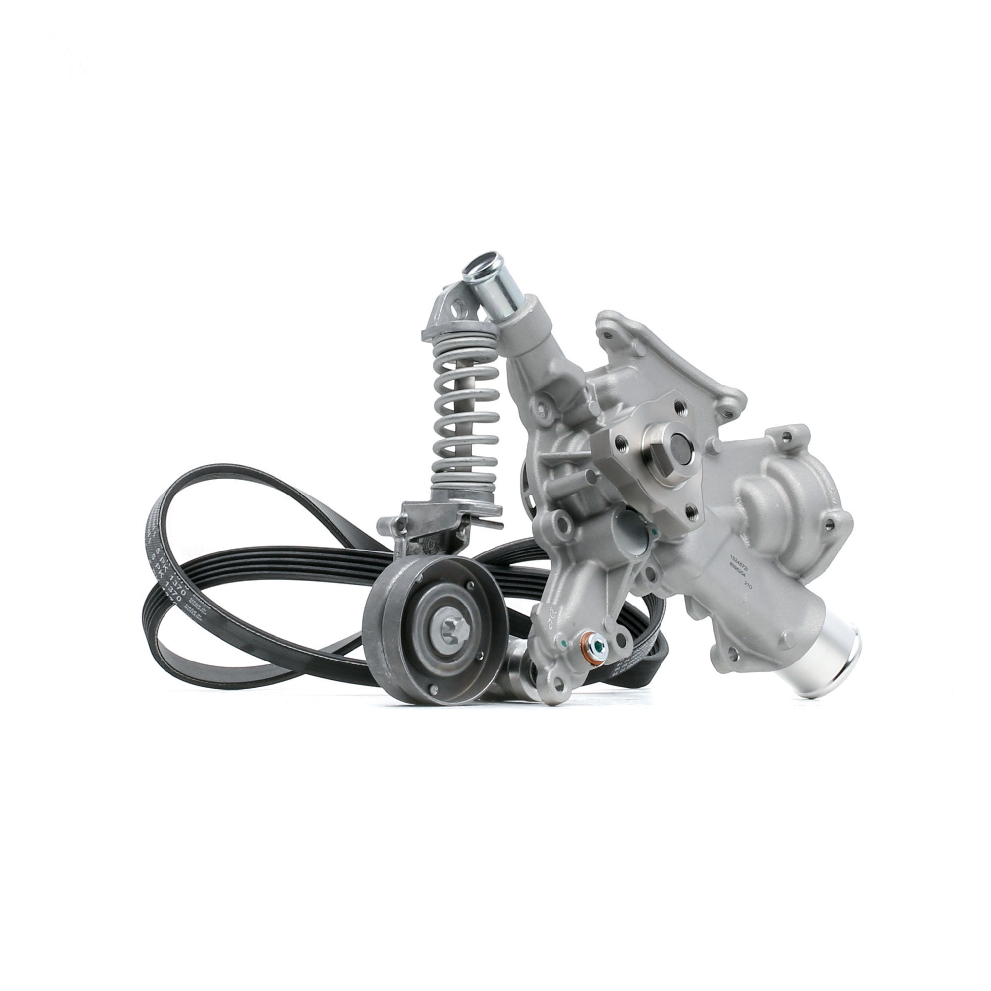 RIDEX 4172P0087 Water Pump + V-Ribbed Belt Kit