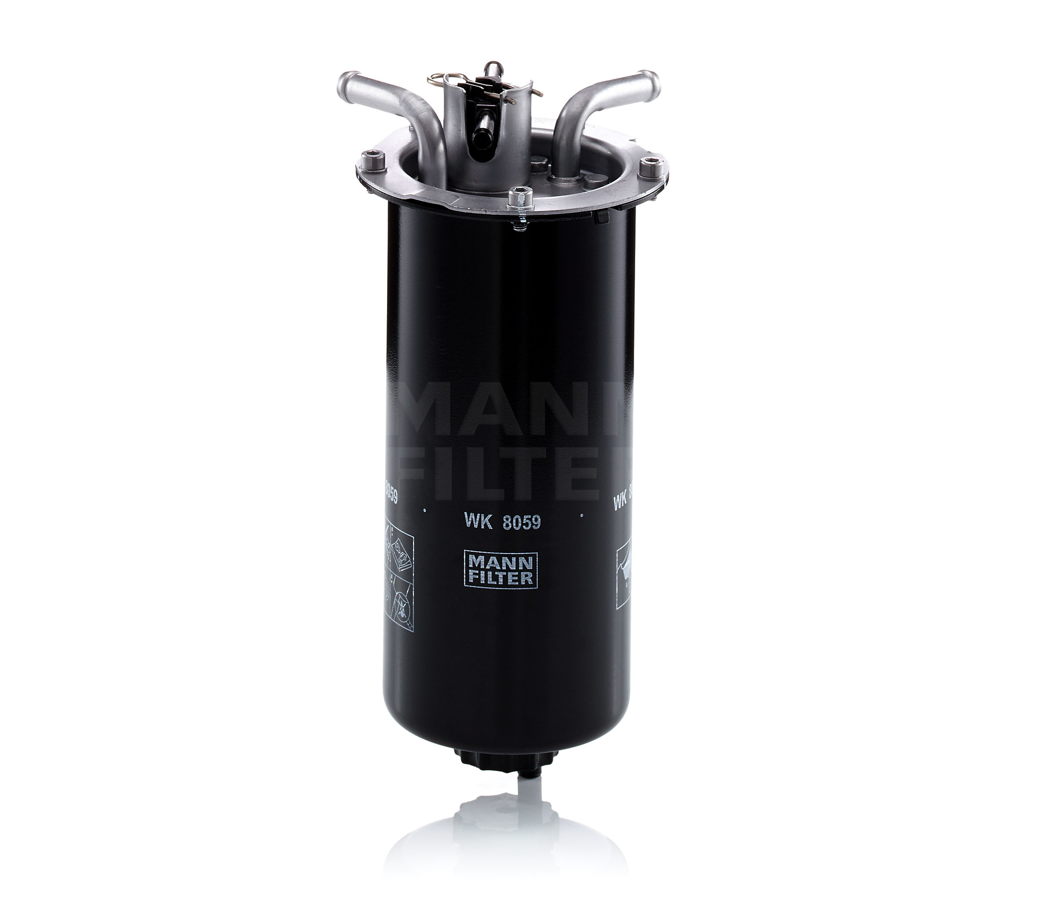 MANN-FILTER WK 8059 Palivovy filtr Výška: 210mm