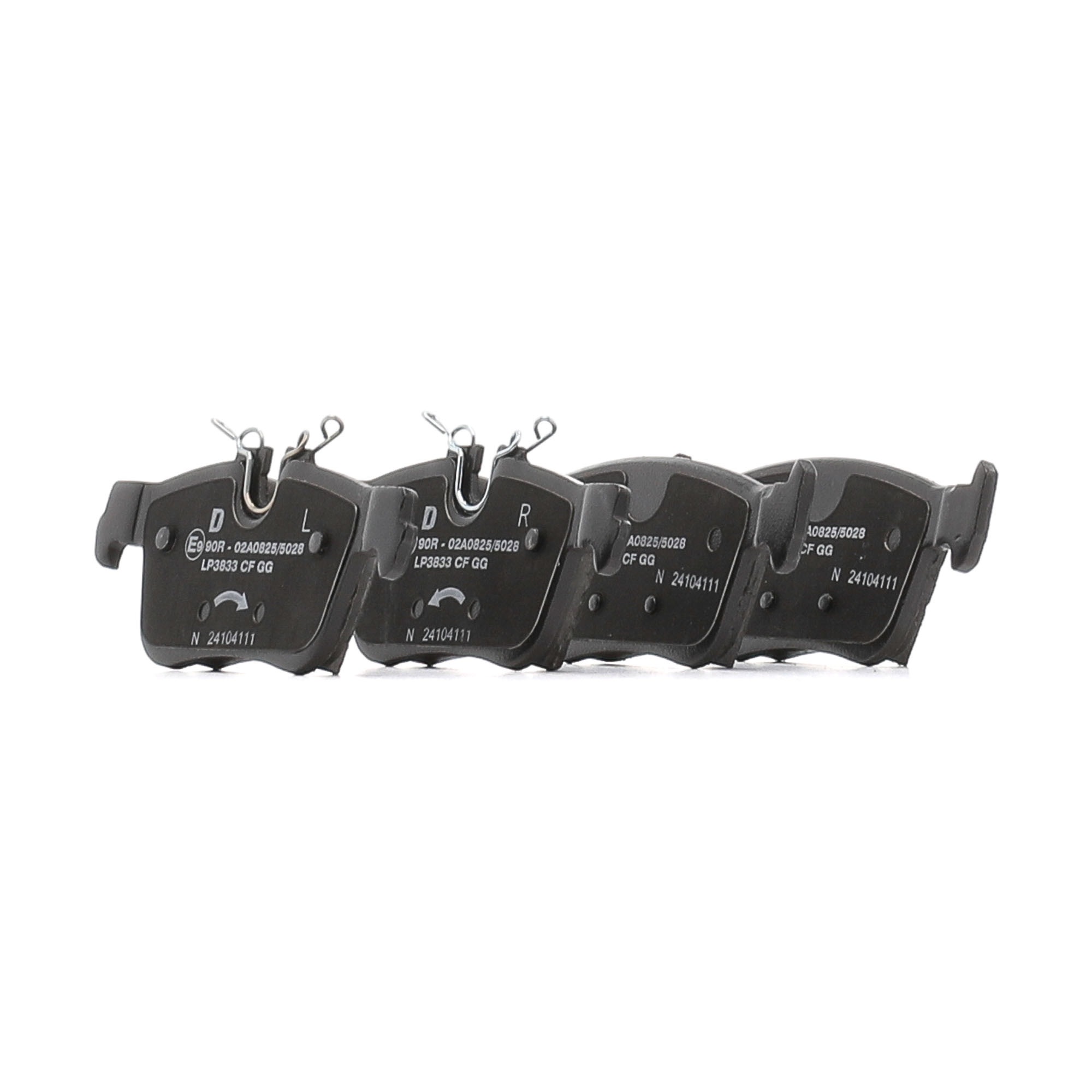 DELPHI LP3833 Sada brzdových destiček, kotoučová brzda Šířka 1: 122,5mm, Šířka 2: 122,5mm, Výška 1: 48,3mm, Výška 2: 51,6mm, Tloušťka/síla 1: 16mm, Tloušťka/síla 2: 16mm