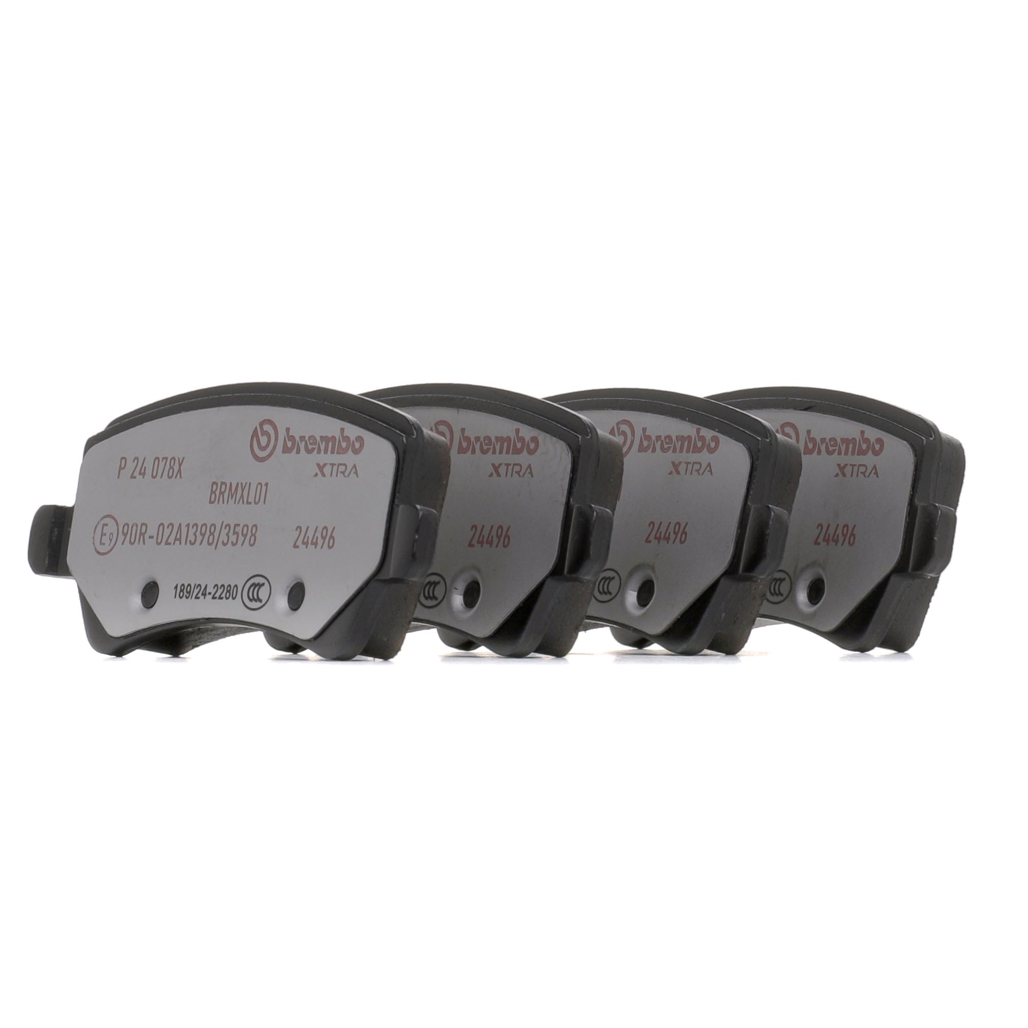 Brake pad set, disc brake BREMBO P 24 078X rating