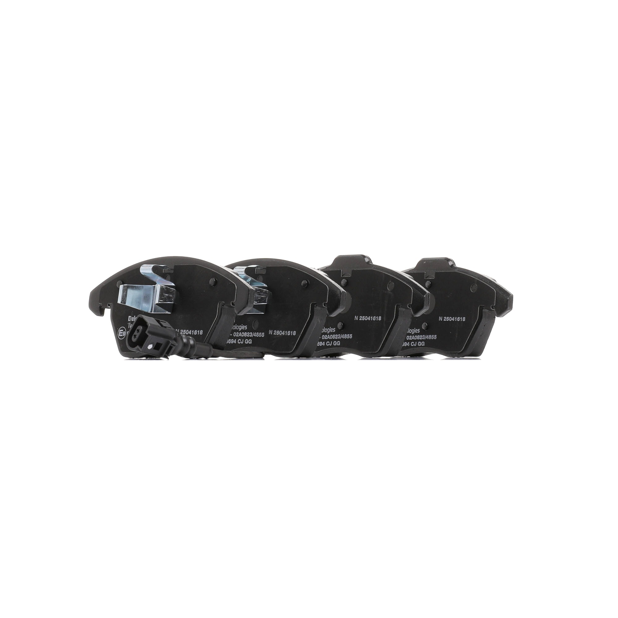DELPHI LP3694 Plaquettes de frein Largeur 1: 155,5mm, Largeur 2: 155,5mm, Hauteur 1: 71,3mm, Hauteur 2: 66mm, Épaisseur 1: 20mm, Epaisseur 2: 20mm