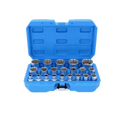 Socket set Square Drive Tang Size: 12.5 (1/2")mm (inch)
