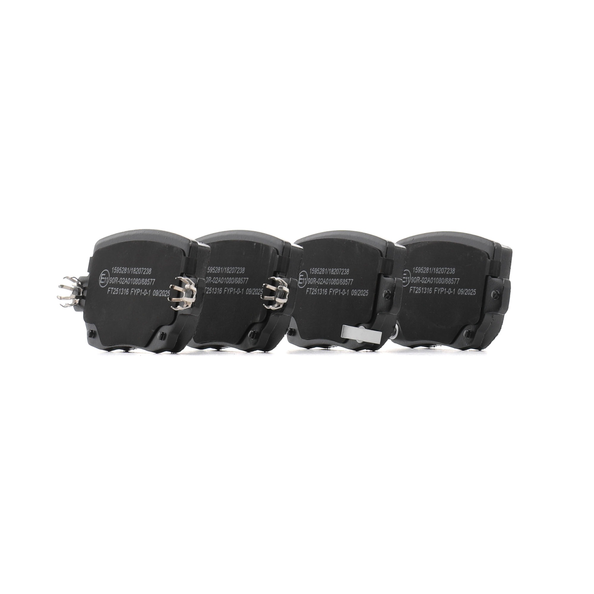 Комплект спирачно феродо, дискови спирачки 800824600D RIDEX 402B1838 TESLA