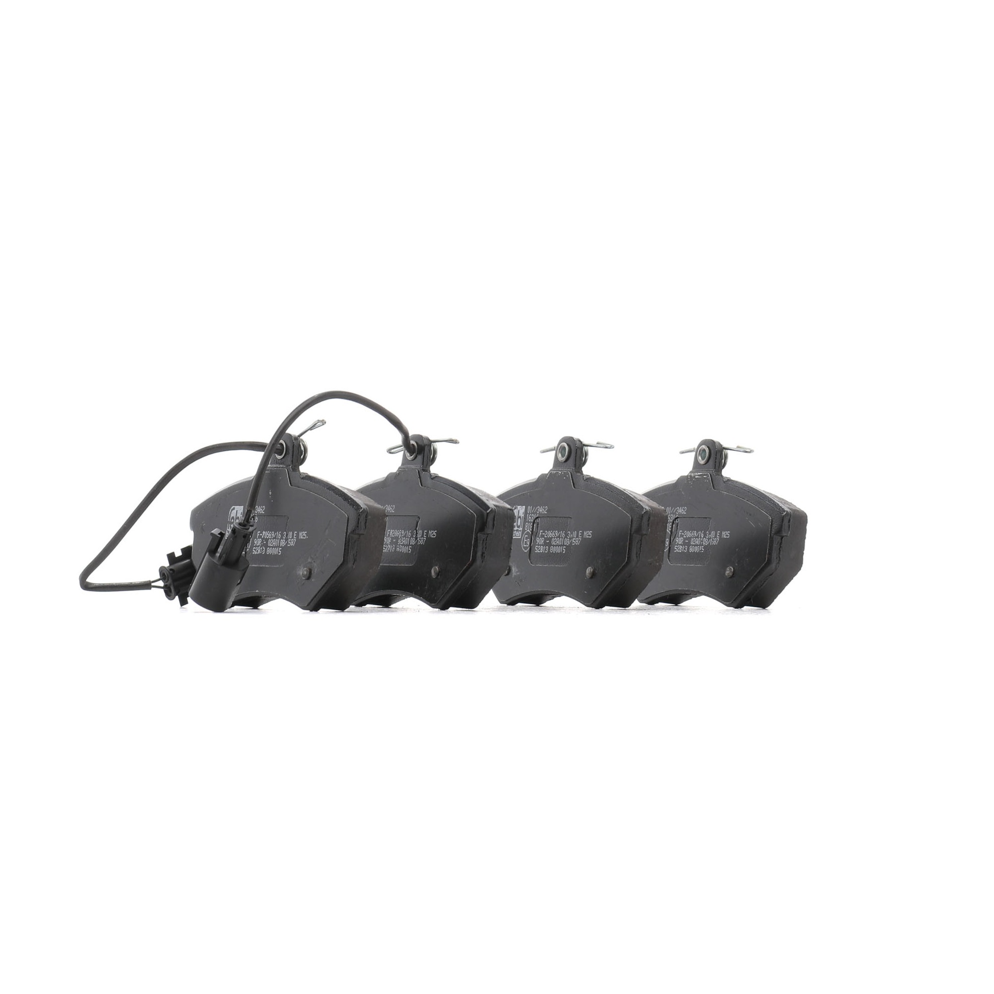 Remblokken 357 698 151C FEBI BILSTEIN 16316 VOLKSWAGEN, AUDI, SKODA, SEAT, PORSCHE