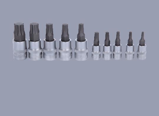 Socket set Square Drive Tang Size: 10 (3/8"), 6.3 (1/4")mm (inch)