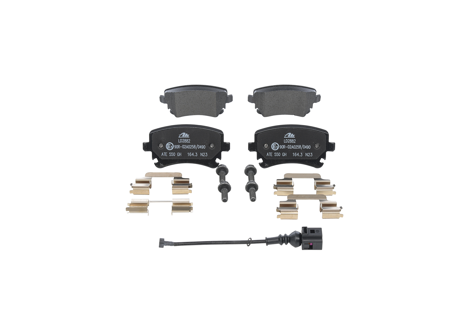 Kit pastiglie freni 7H0 698 451A ATE 13.0470-2882.2 VOLKSWAGEN, AUDI, SEAT, SKODA, BENTLEY