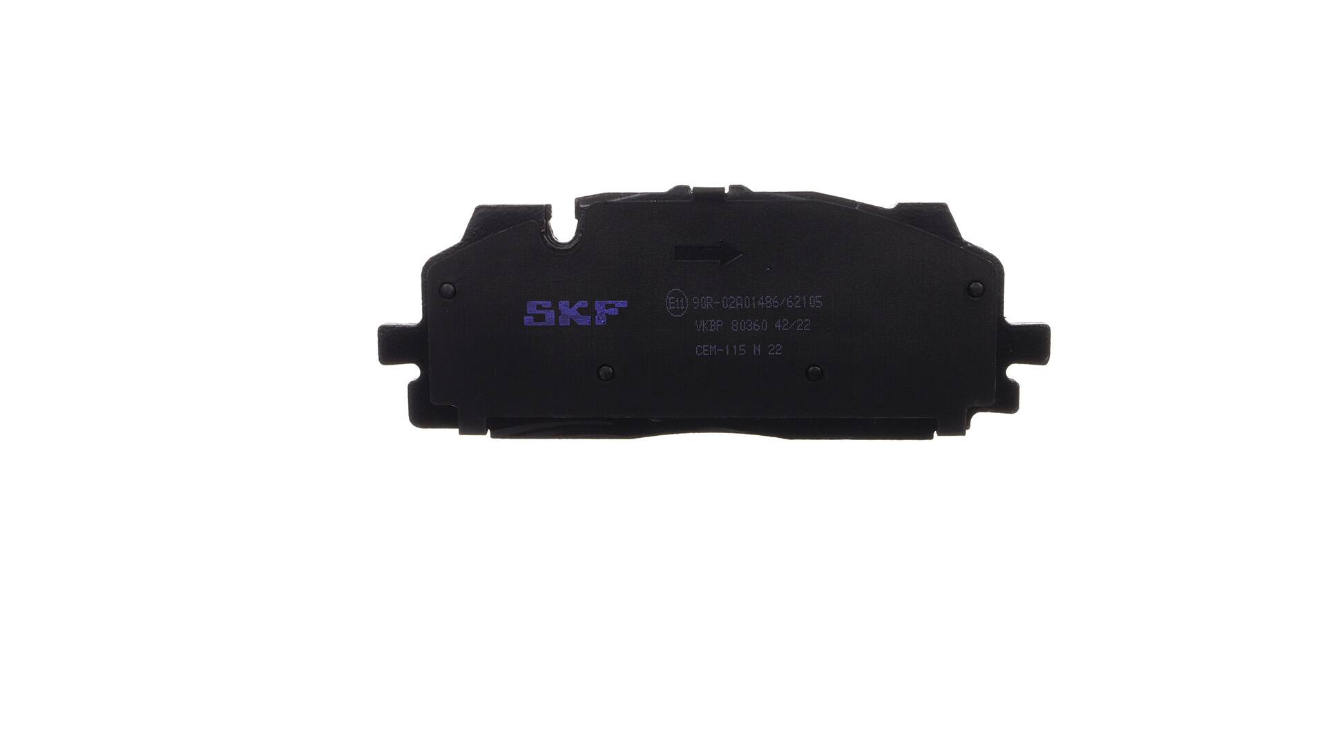 Plaquettes de frein 4M0 698 151T SKF VKBP80360 VOLKSWAGEN, AUDI, SEAT, SKODA