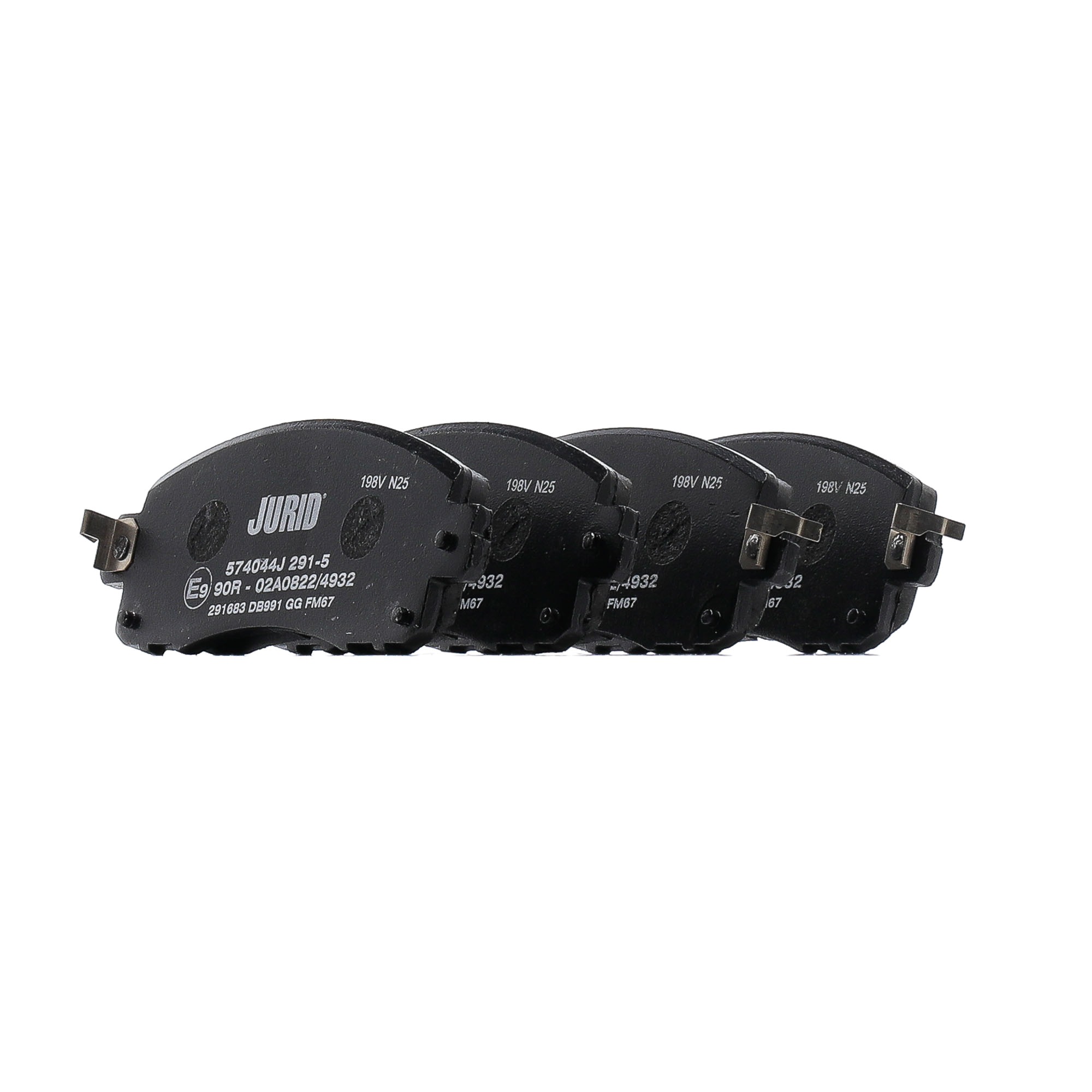 Plaquettes de frein 26296FL040 JURID 574044J SUBARU