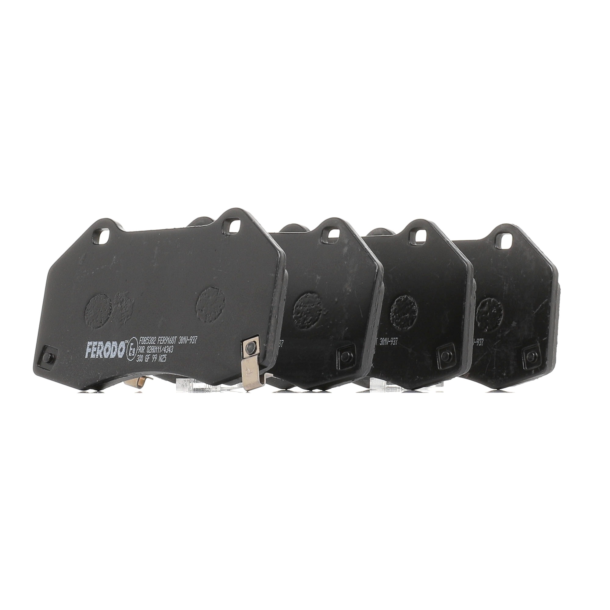 FERODO FDB5382 Brake pad set Width: 124,6mm, Thickness: 13,8mm