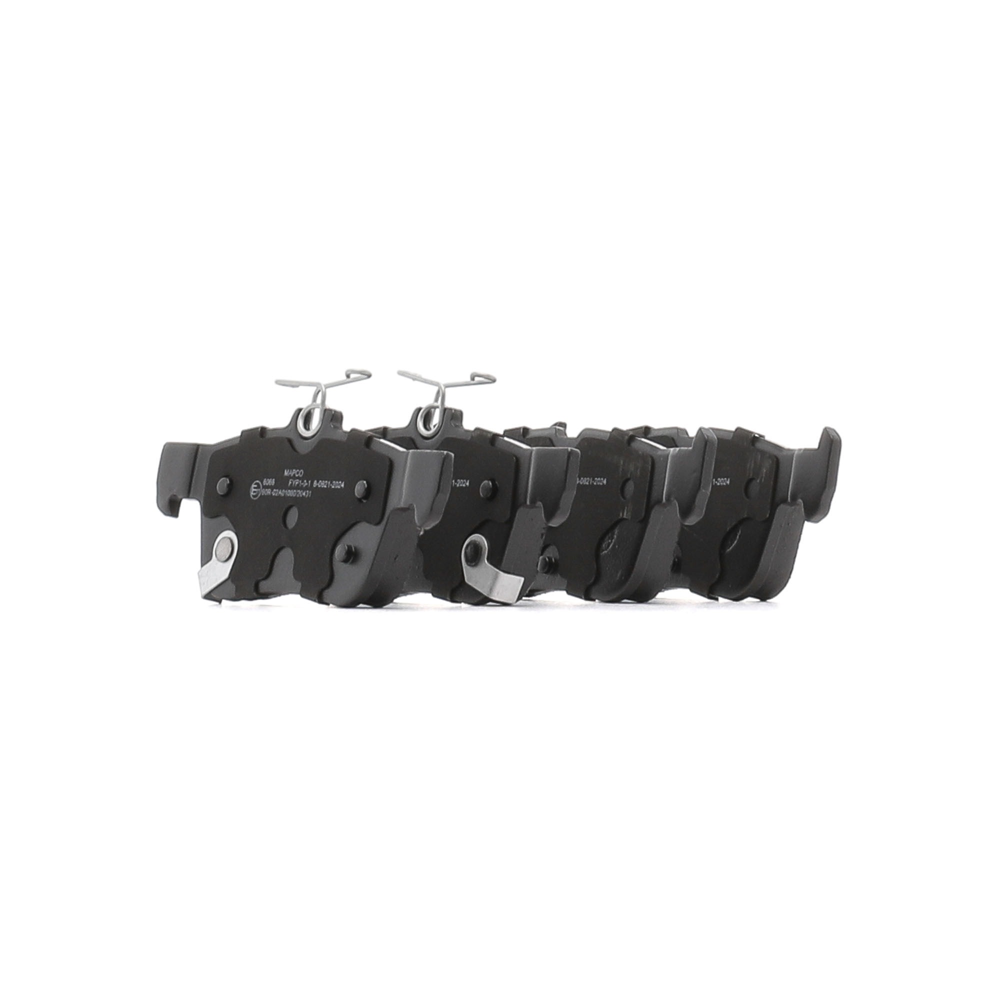 MAPCO 6066 Комплект спирачно феродо, дискови спирачки ширина 1: 123mm, ширина 2: 123mm, височина 1: 48,6mm, височина 2: 53,4mm, дебелина: 14,9mm