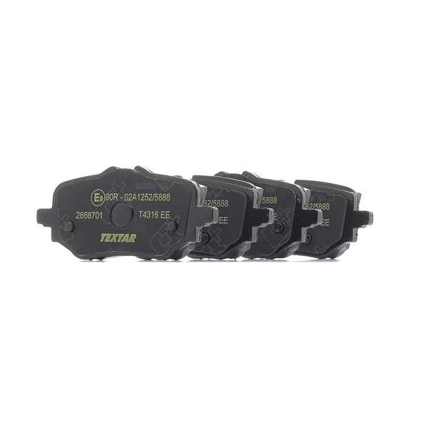 Disc pads TEXTAR 2668701