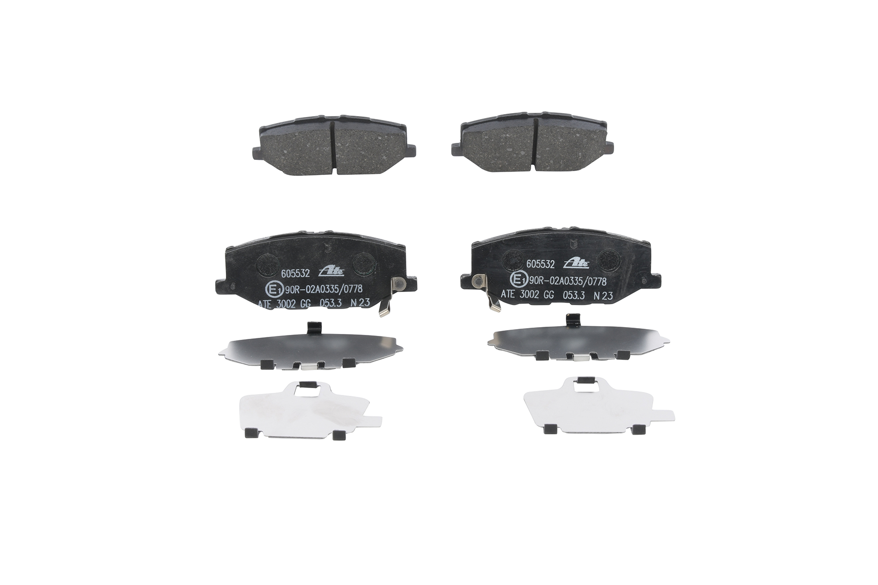 605532 ATE 13046055322 Спирачни накладки SUZUKI Jimny IV SUV (A6G) цена задни и предни